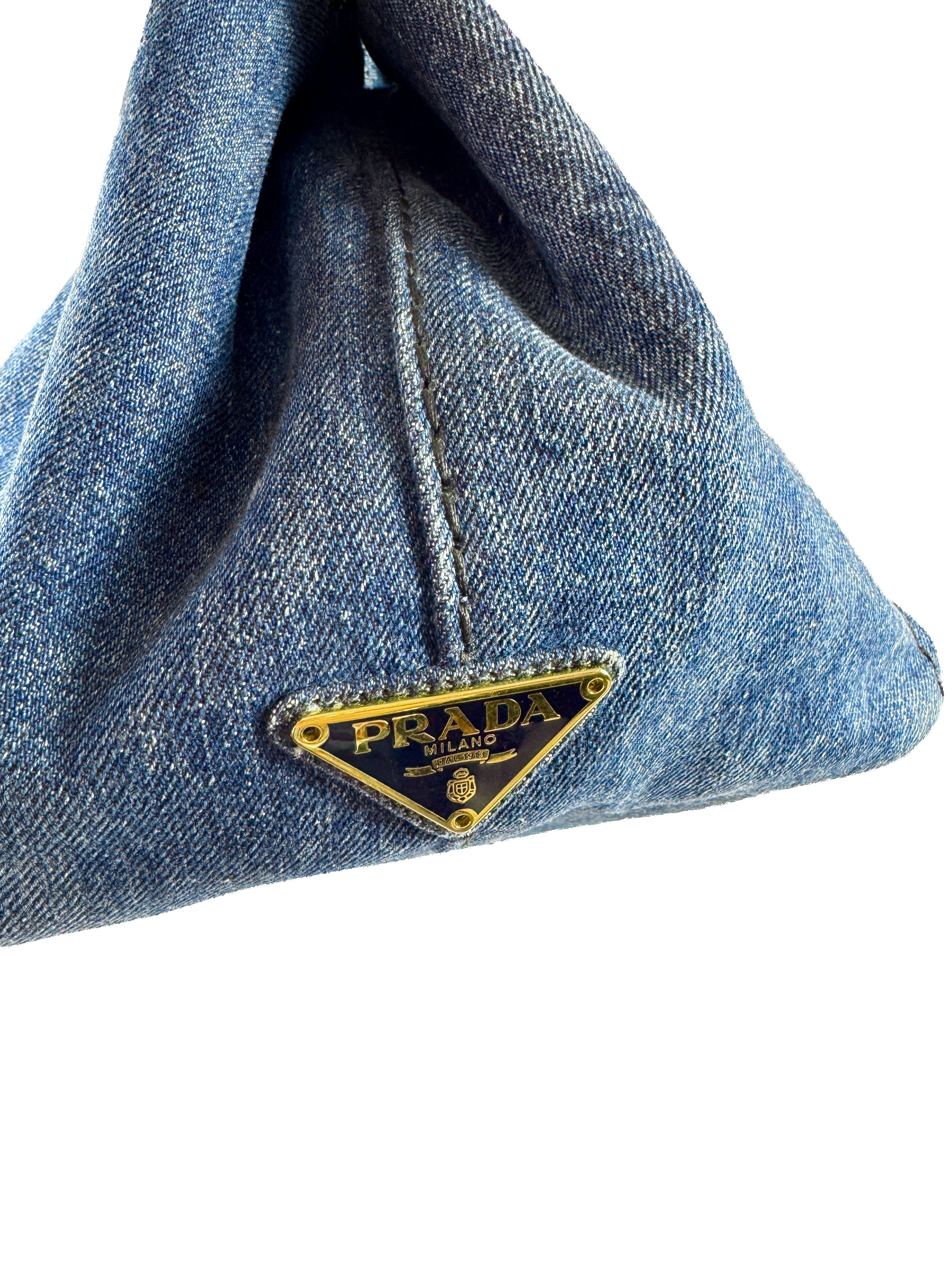 Prada denim Canapa tote 214