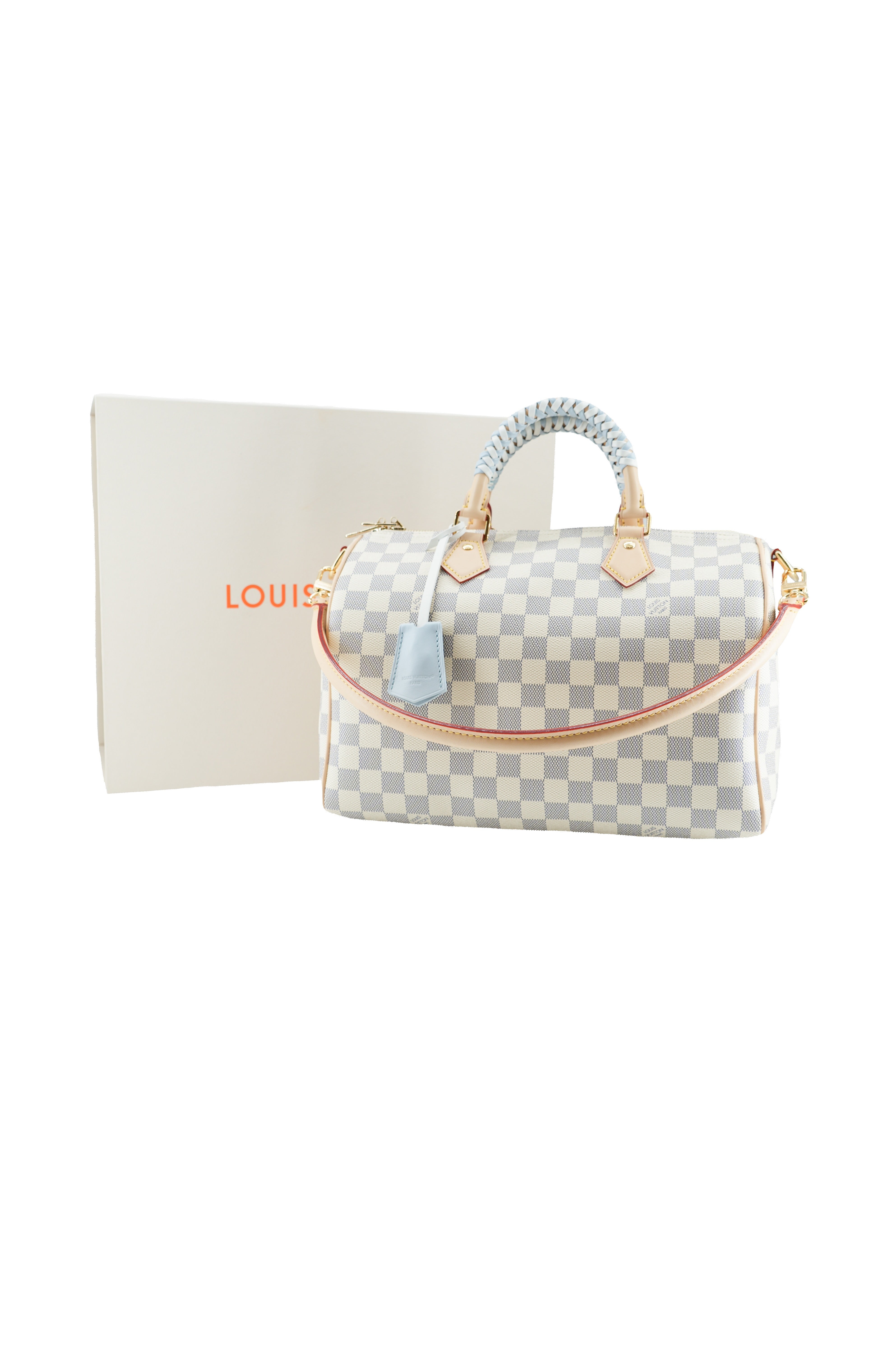 Louis Vuitton damier azur Soft Speedy 30 NFC