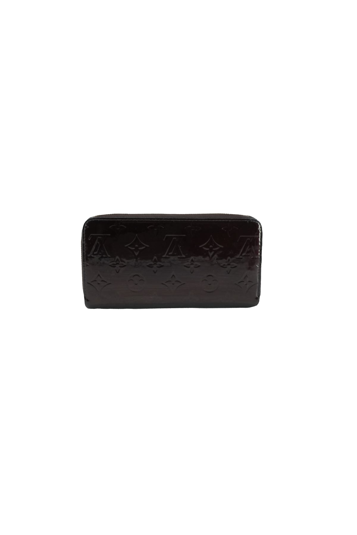 Louis Vuitton burgundy vernis zippy wallet CA9049