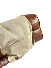 Burberry cream/brown logo canvas bucket bag