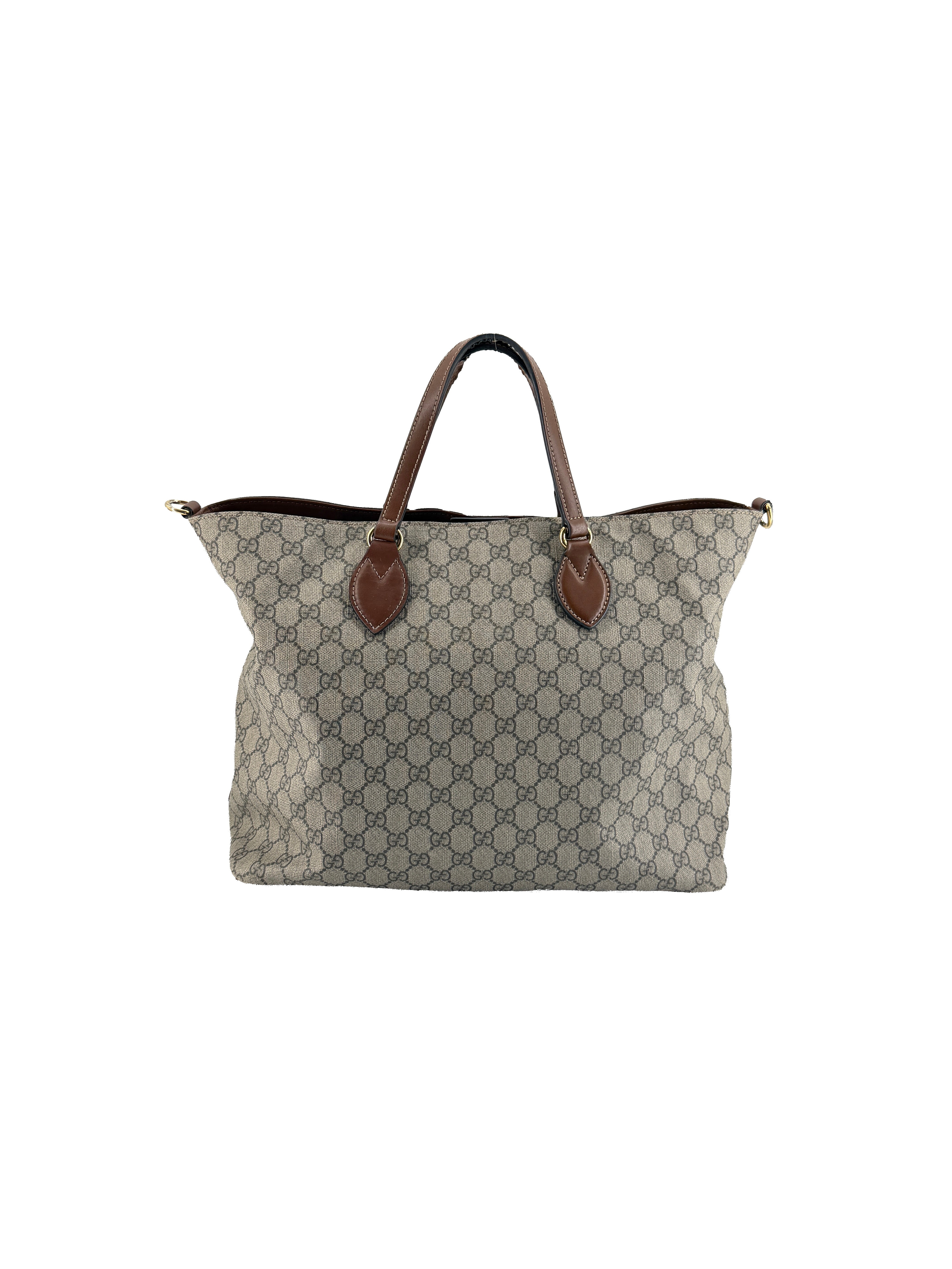 Gucci brown GG medium soft tote 453705 493075