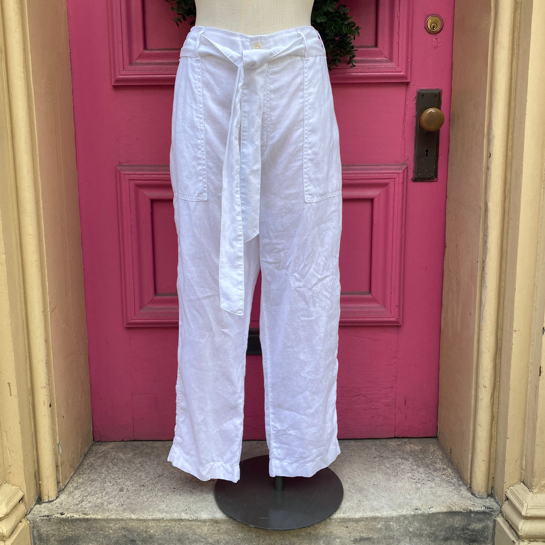 Lauren Ralph Lauren white linen pants size 14