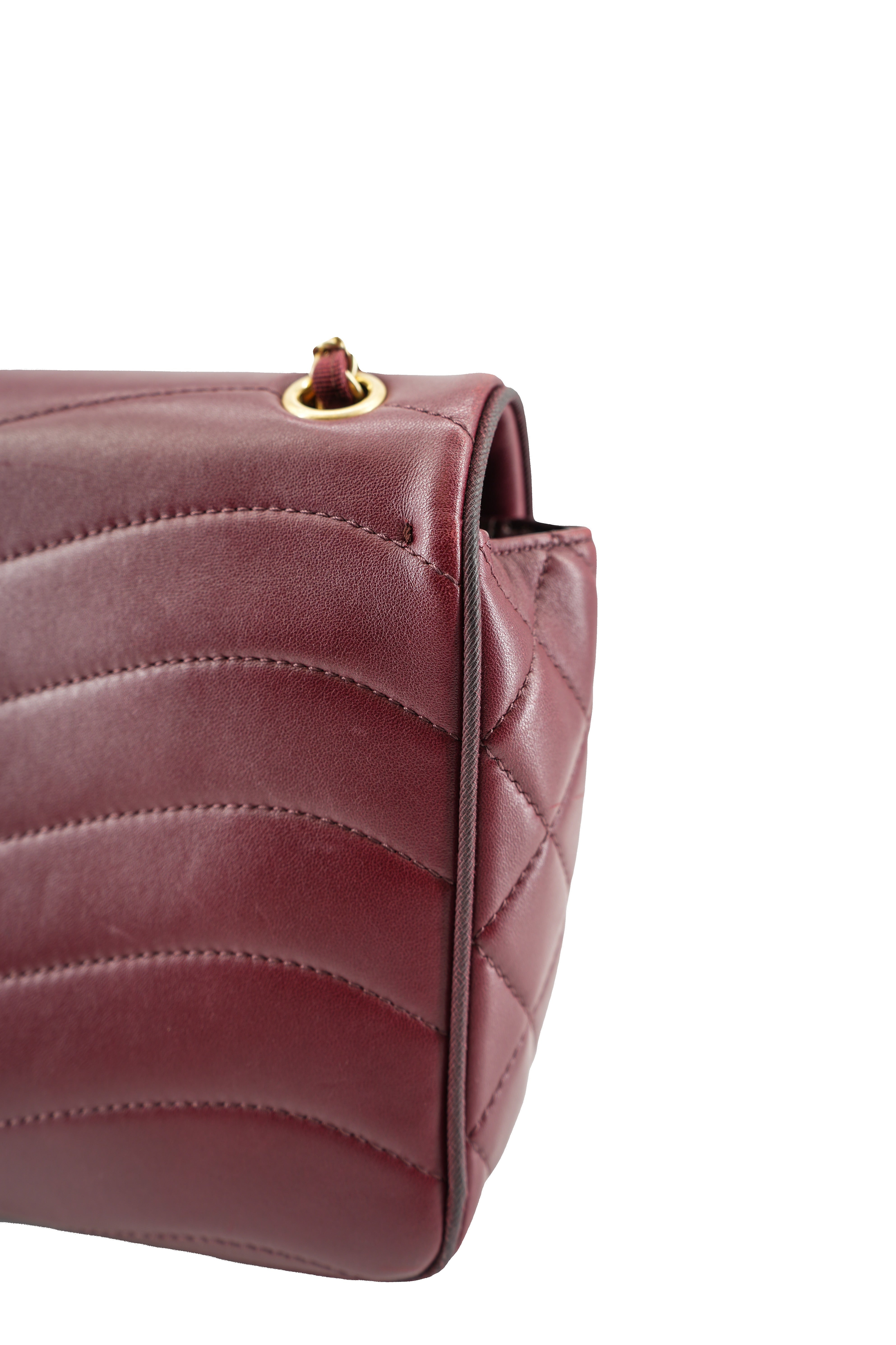 Chanel dark red Pagoda flap bag 22139878