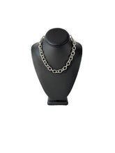 David Yurman sterling silver oval link cable necklace