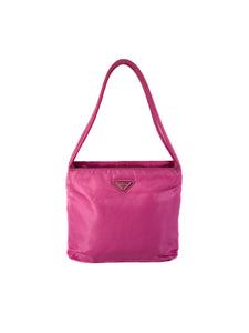 Prada pink nylon vintage tote