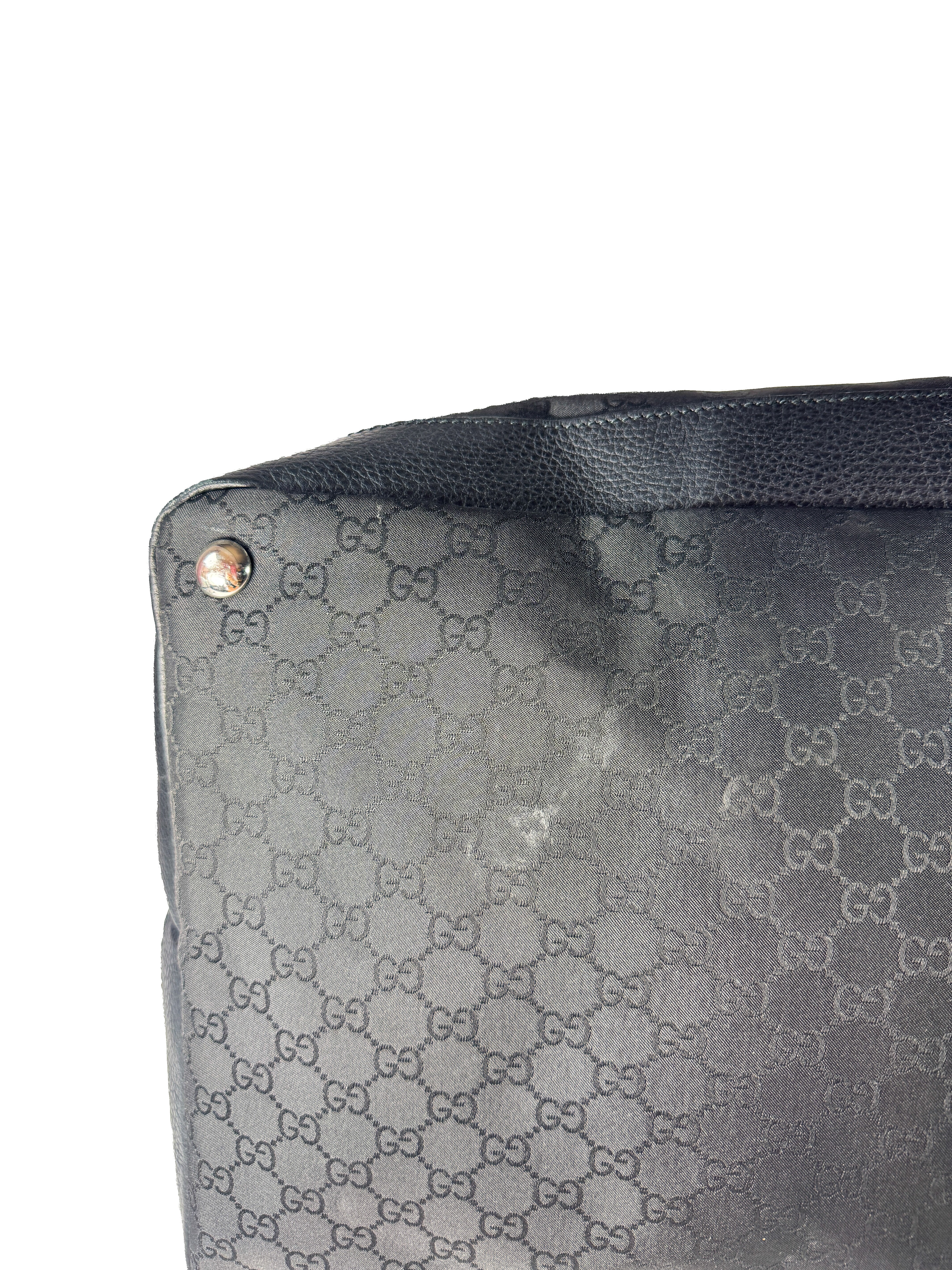 Gucci black GG XL travel bag 105669 520981