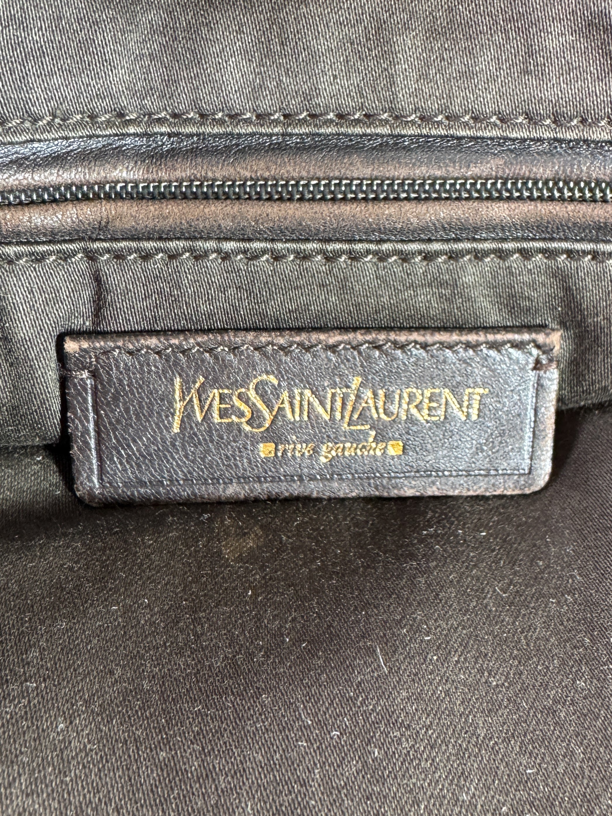 Saint Laurent taupe leather large Muse 002122