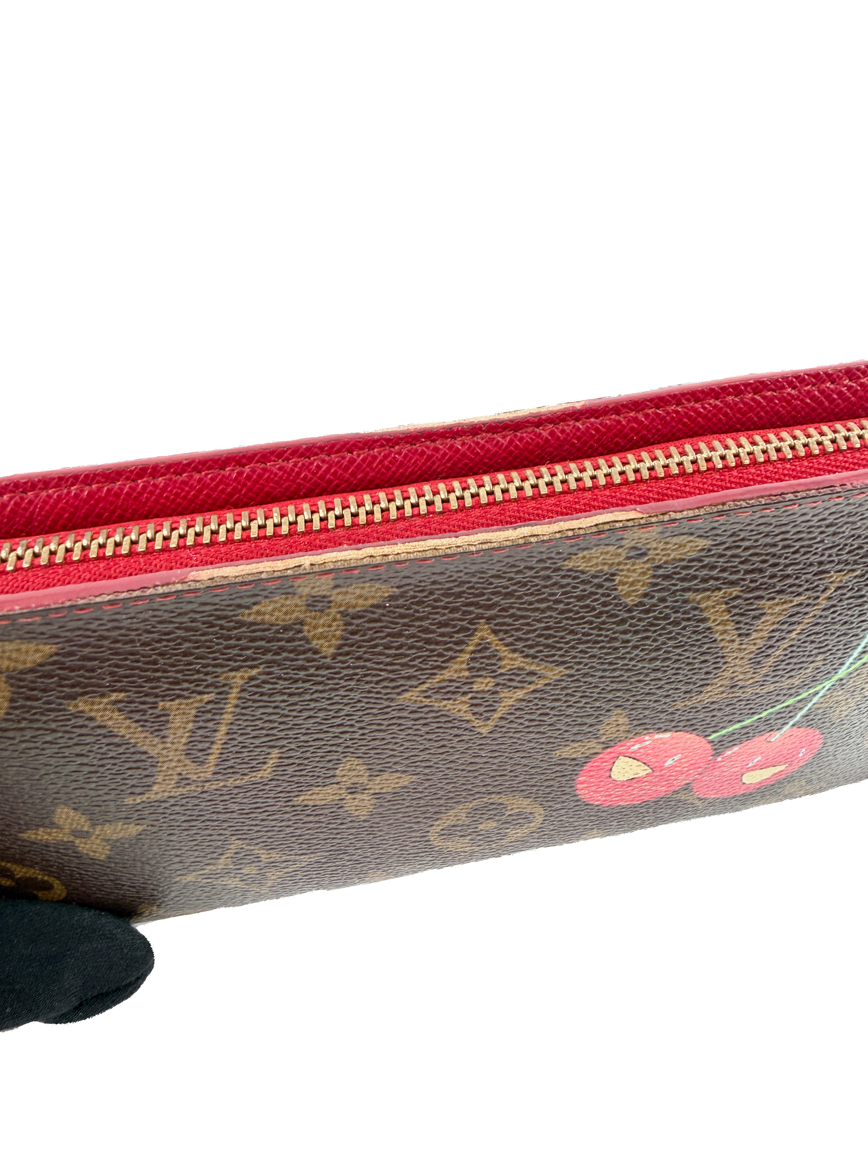 Louis Vuitton monogram Cerises porte monnaie wallet TH0015