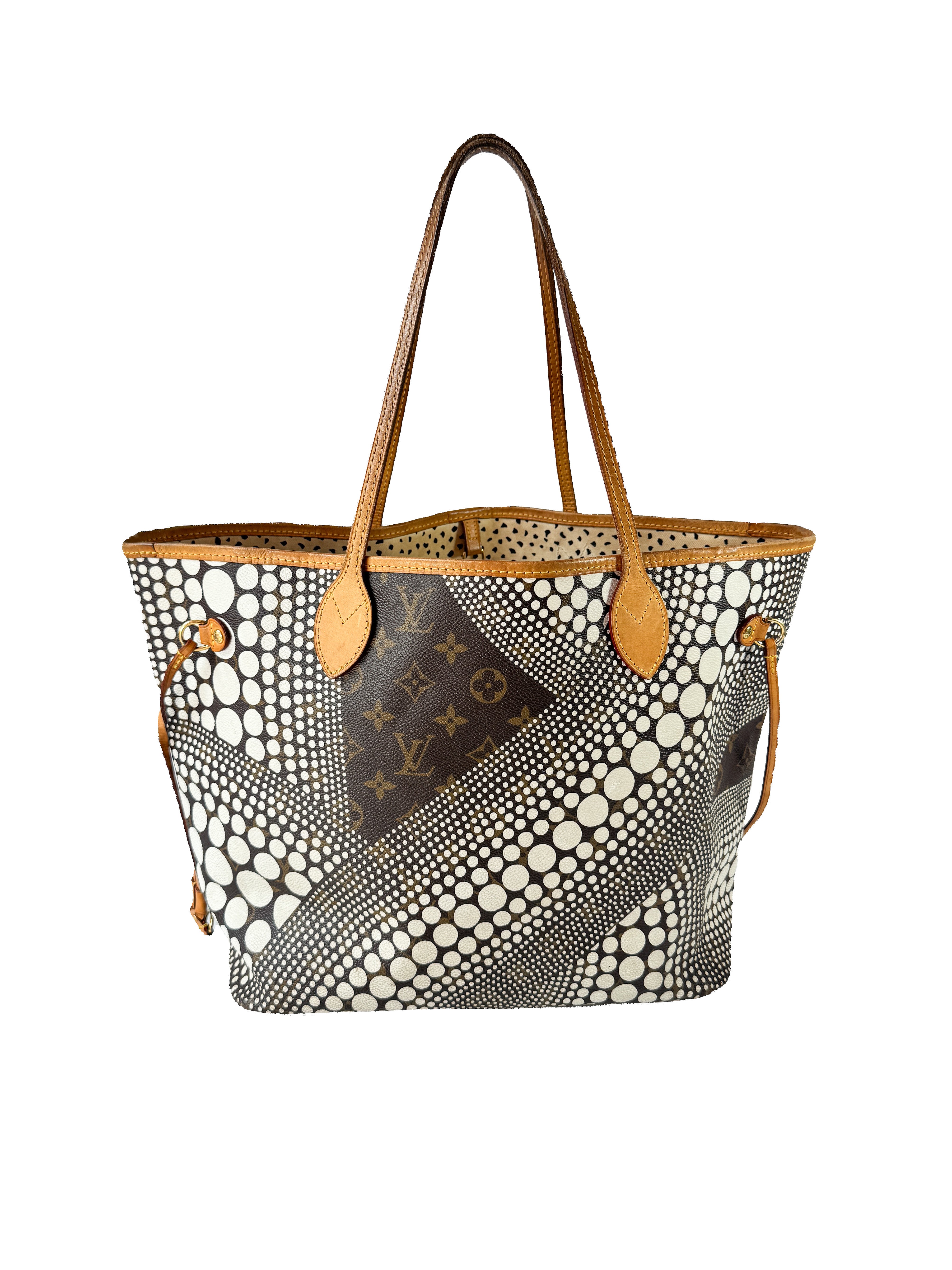 Louis Vuitton Neverfull Tote Limited Edition Kusama Waves Monogram Canvas MM  GI4142