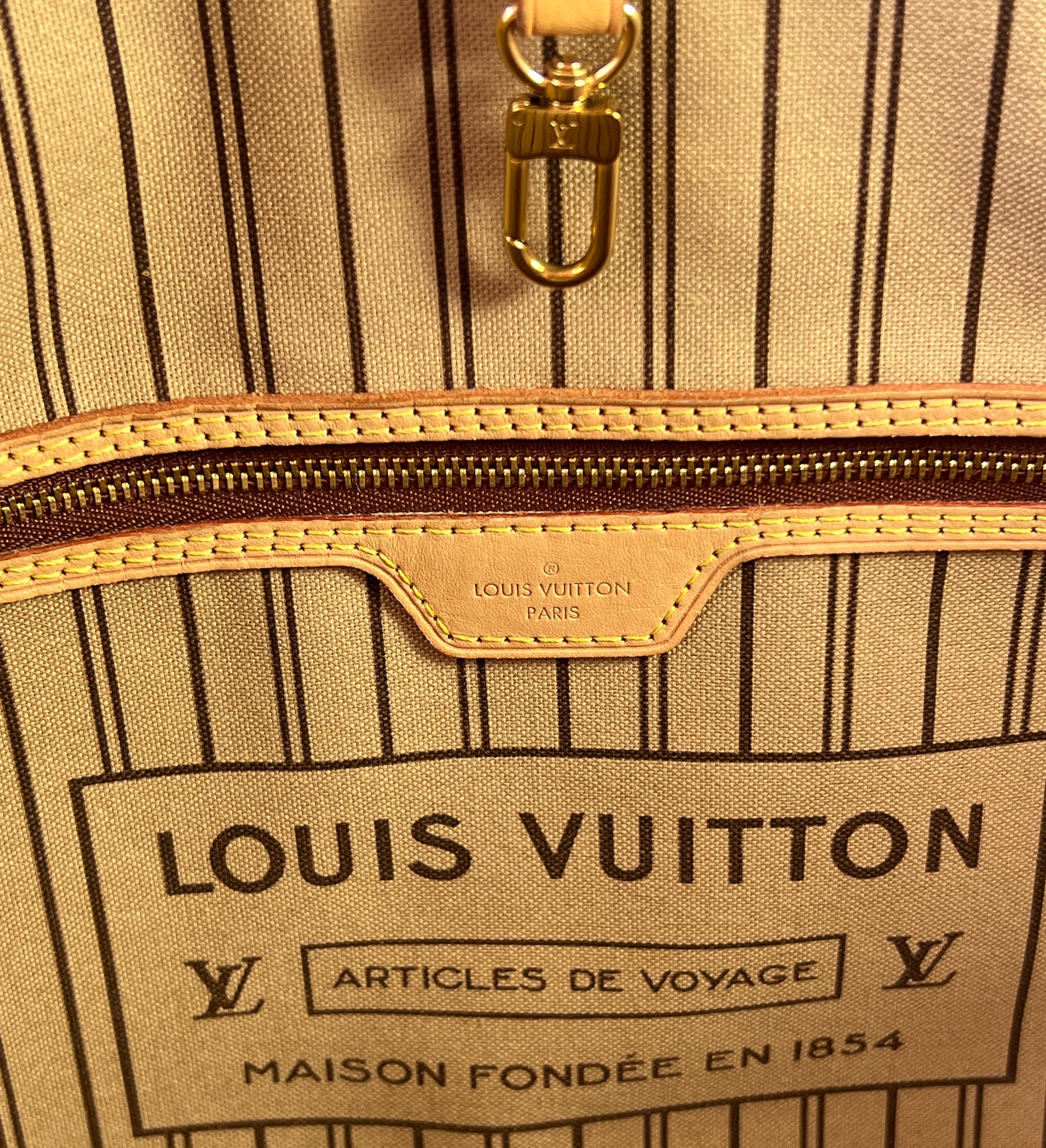 M44716 Louis Vuitton 2019 Monogram Neverfull MM-Ivoire