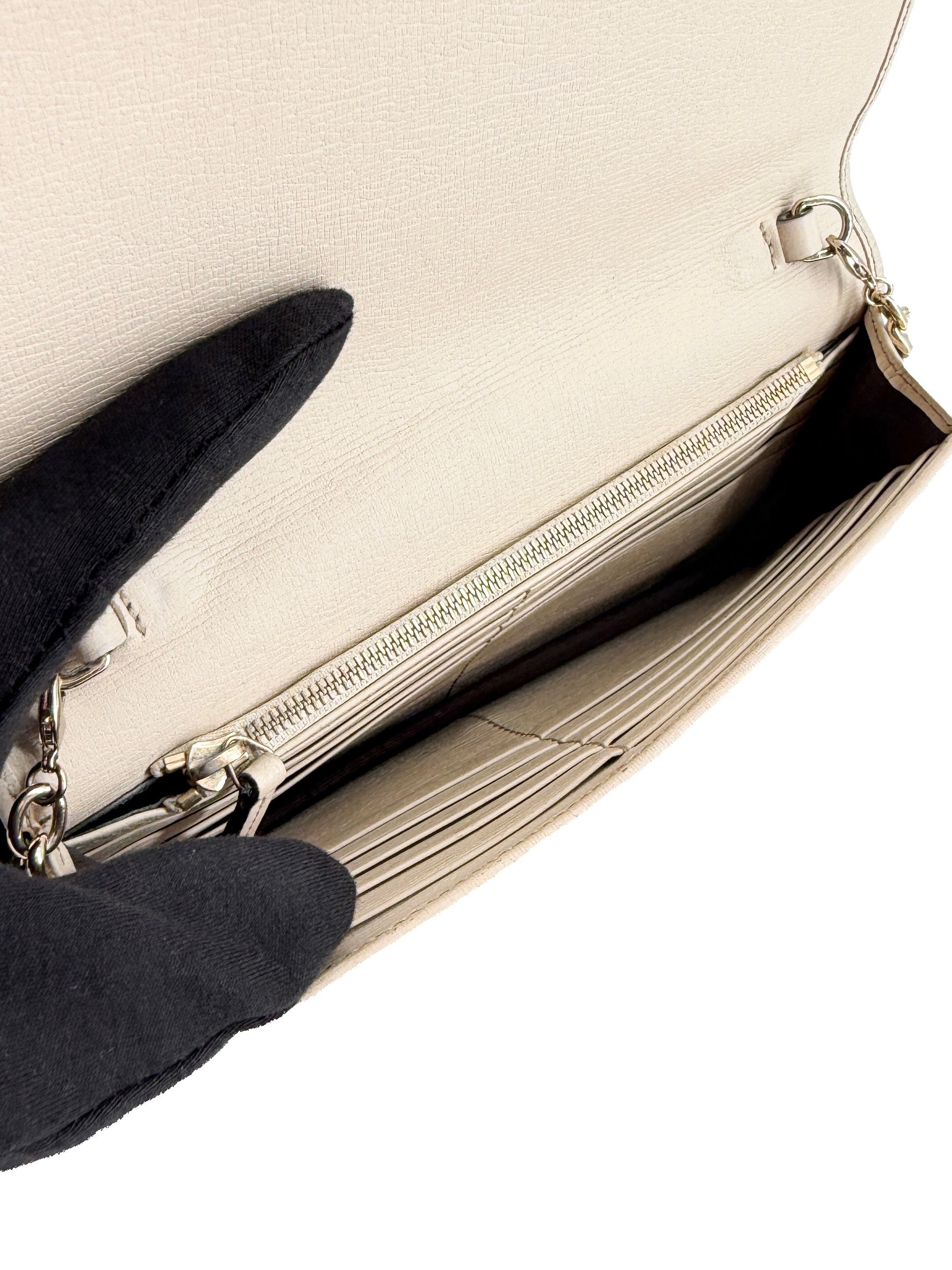 Gucci cream Betty wallet on chain 354697-496085