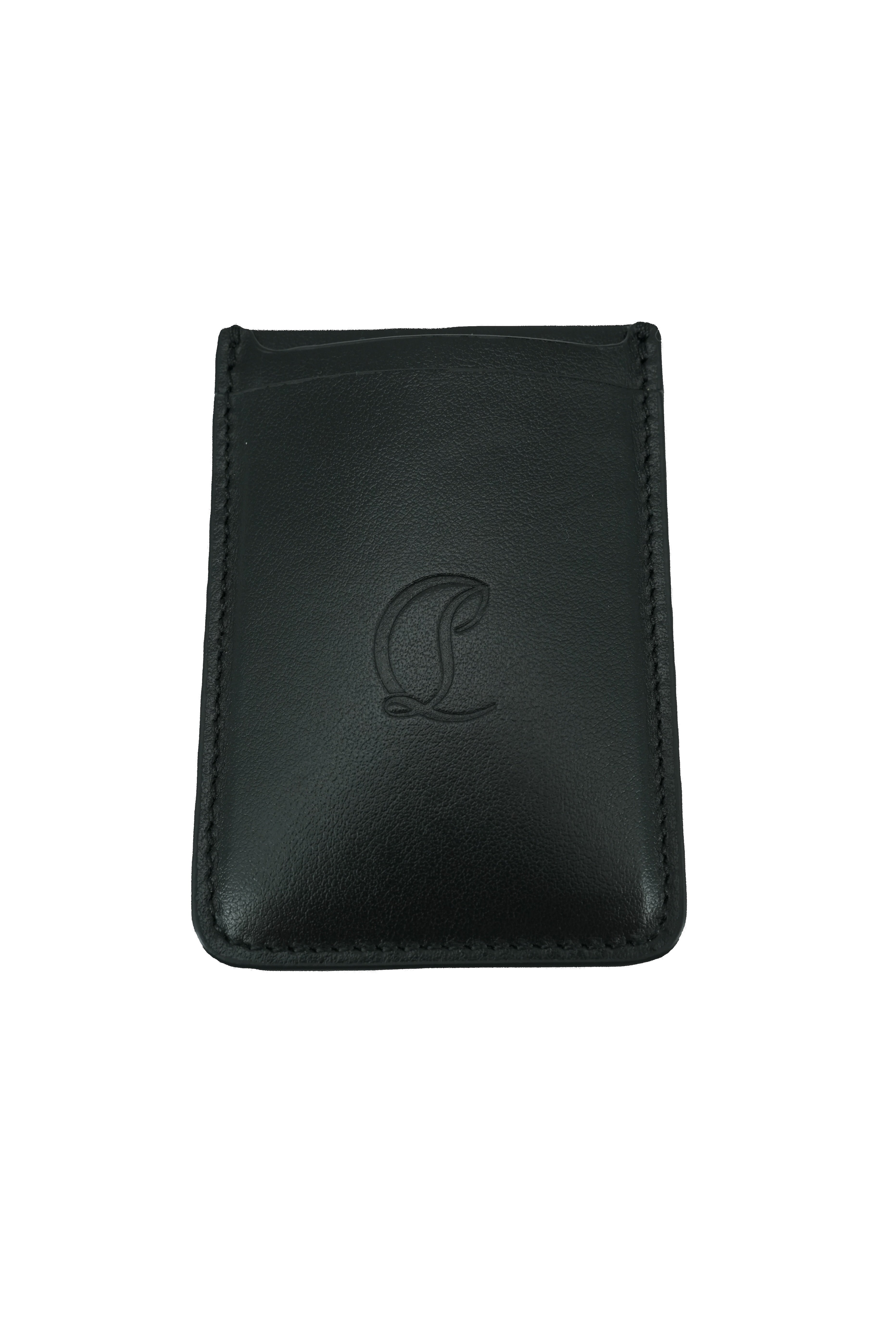 Christian Louboutin black Mooncrest cardholder