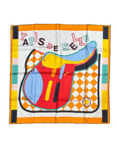 Hermès tapis de selle silk scarf NWT