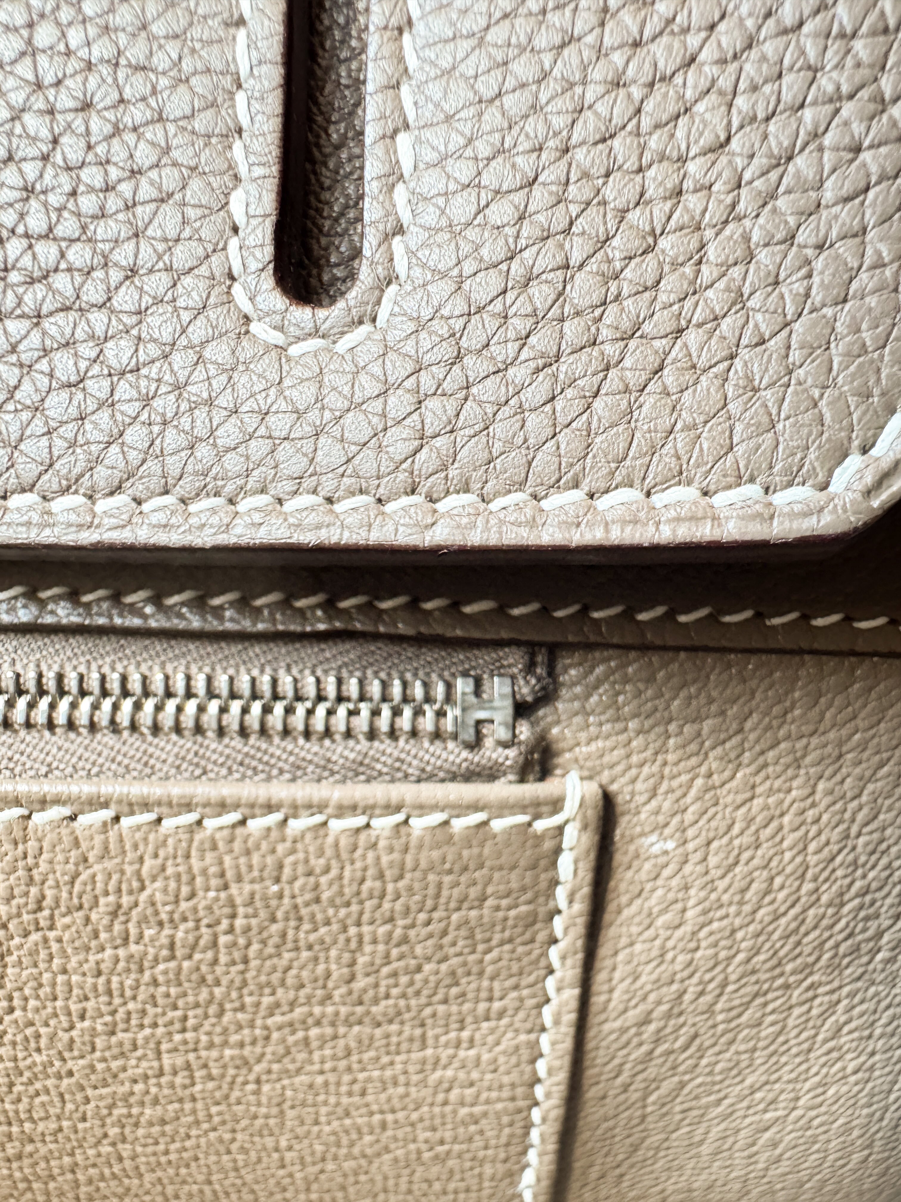 Hermès togo Birkin 35 Etoupe