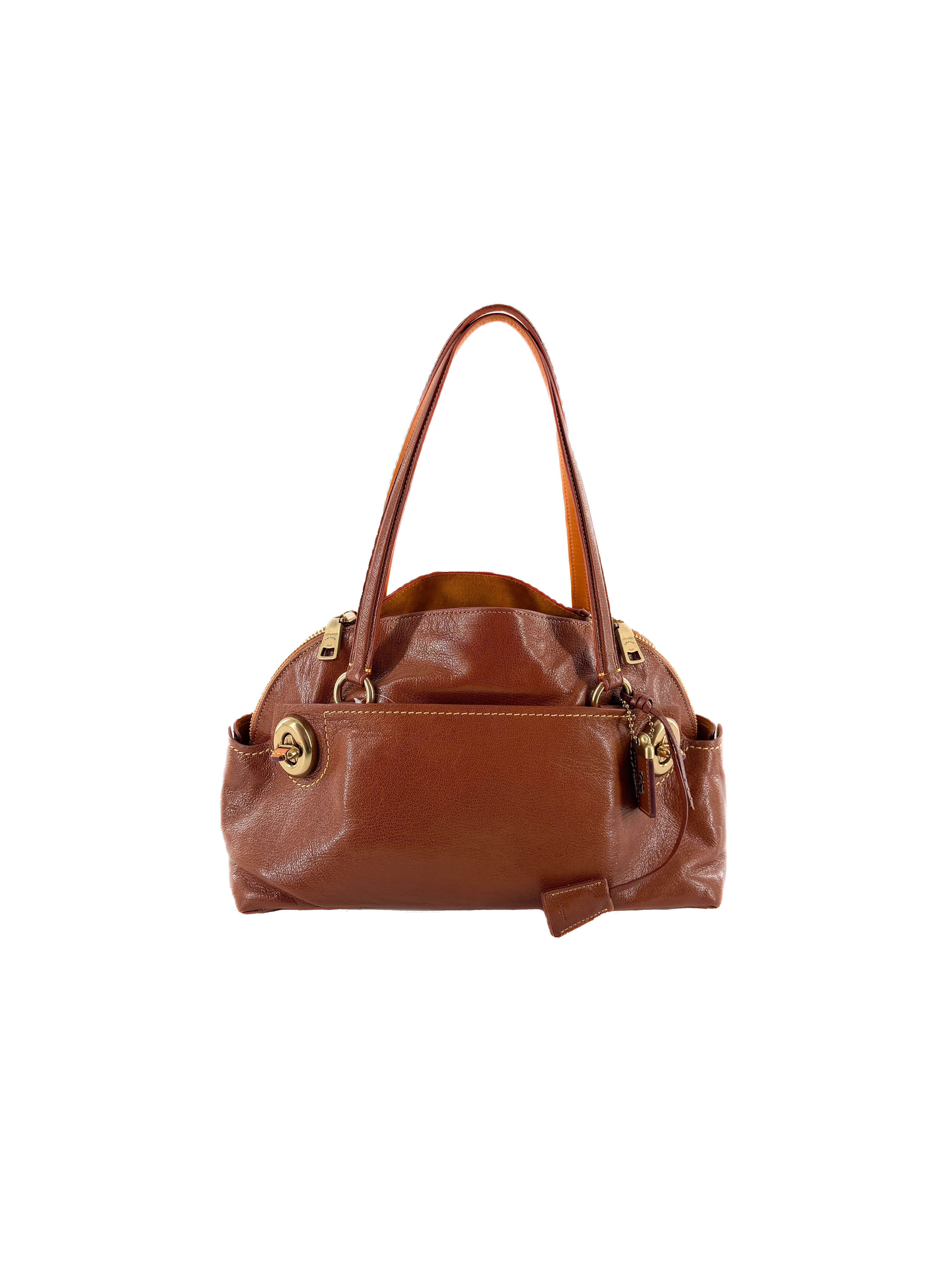 Coach 1941 Outlaw brown leather satchel 20415