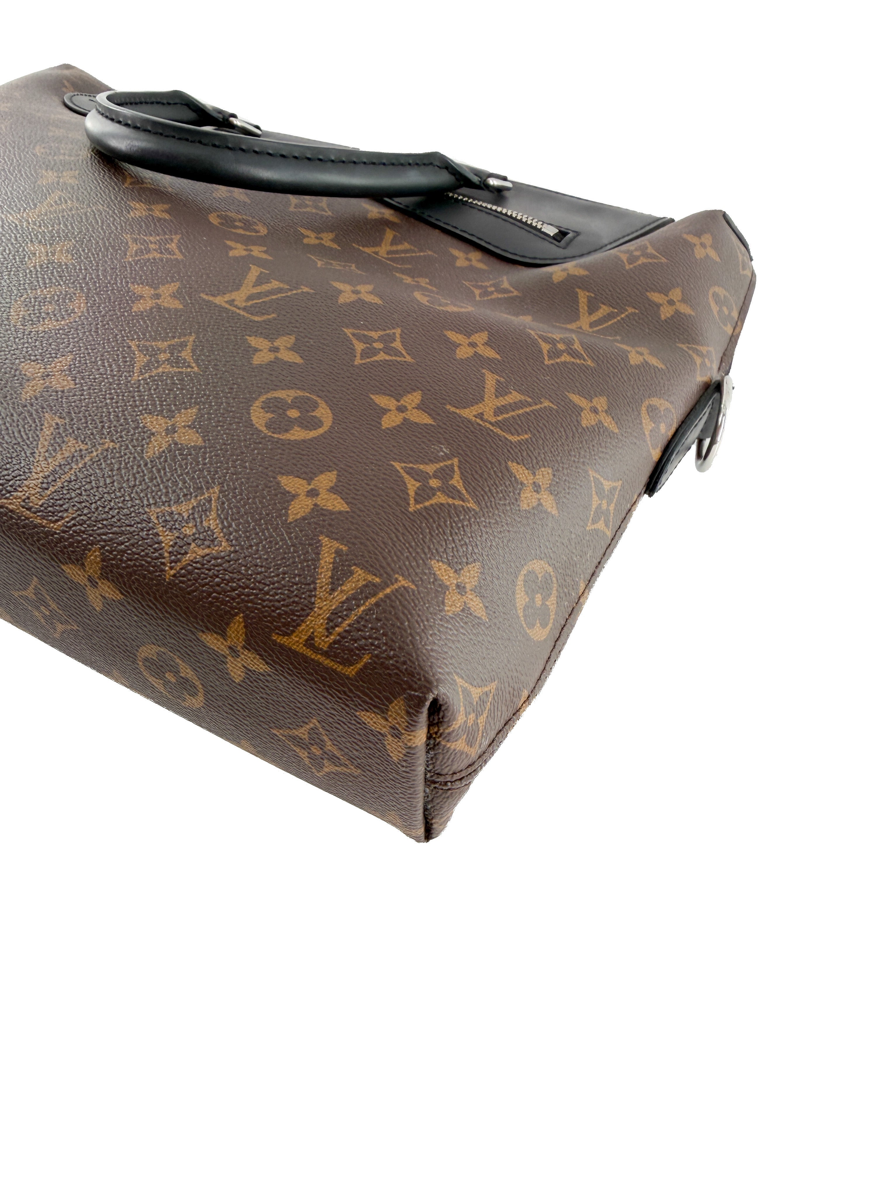 Louis Vuitton monogram black Macassar Porte Documents Jour NM CA3119 - My Girlfriend's Wardrobe LLC