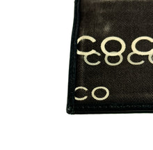 Chanel black white Coco coin key pouch