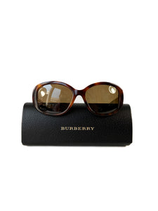 Burberry tortoise and plaid sunglasses B4159