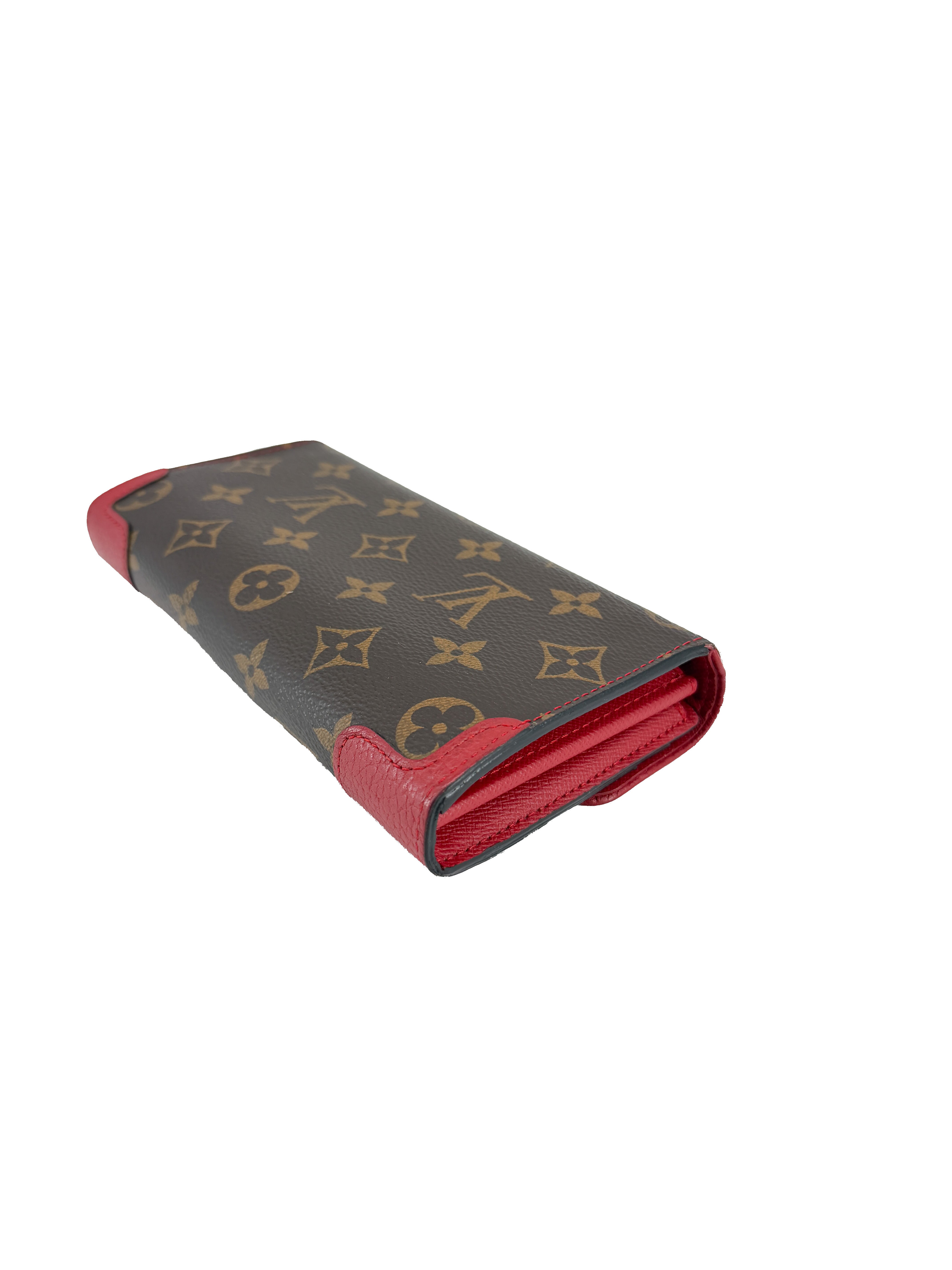 Louis Vuitton monogram red Retiro Sarah wallet BOX *as is*