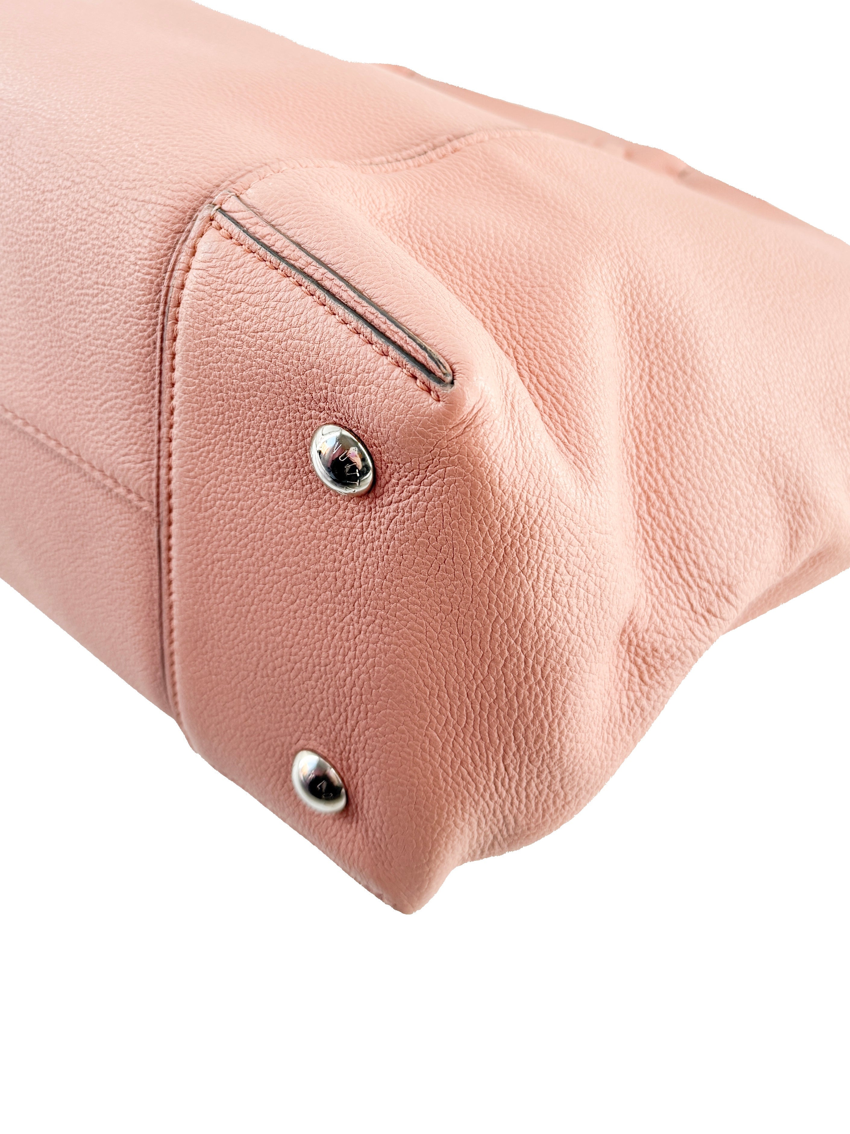 Louis Vuitton pink Cachemire leather Soft Lockit MM DK3107