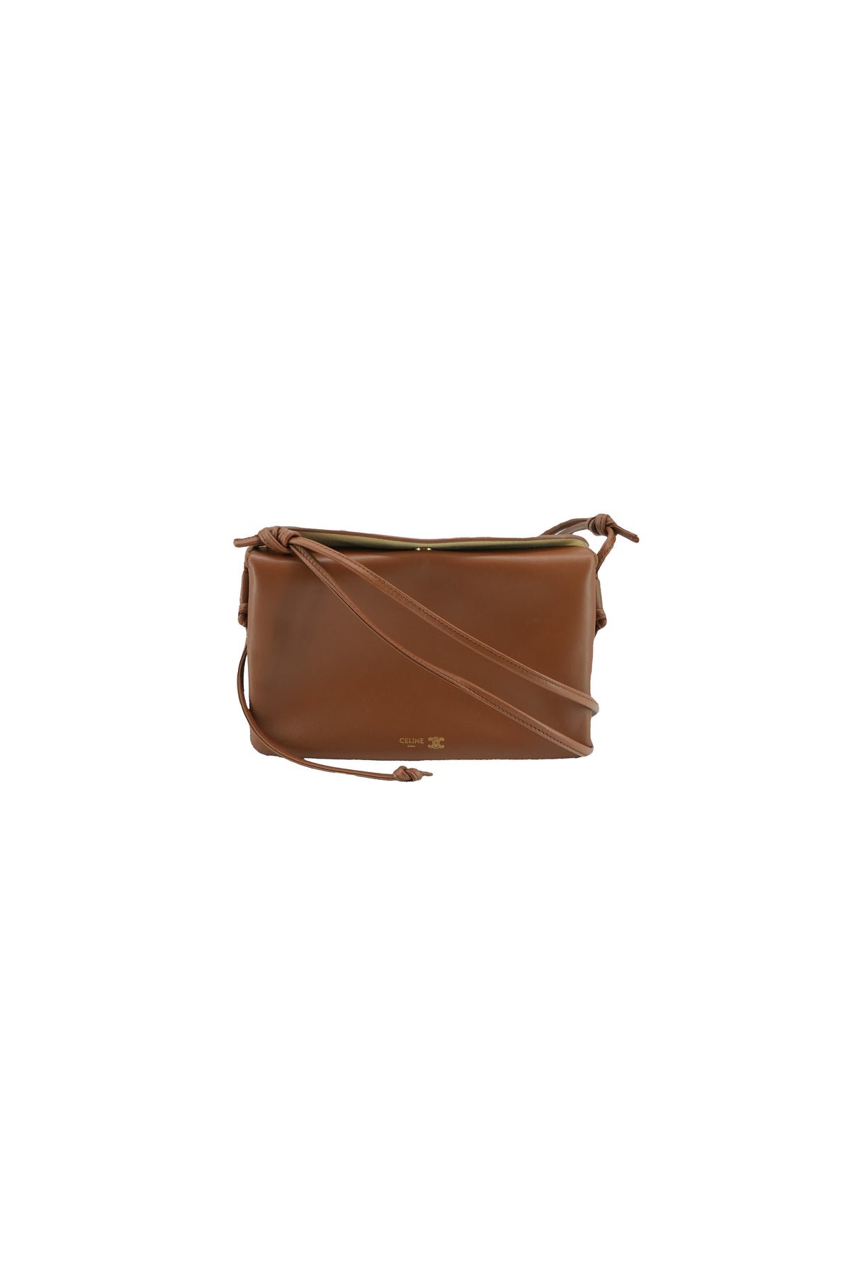 Celine brown Trio flap bag S-SD-4245