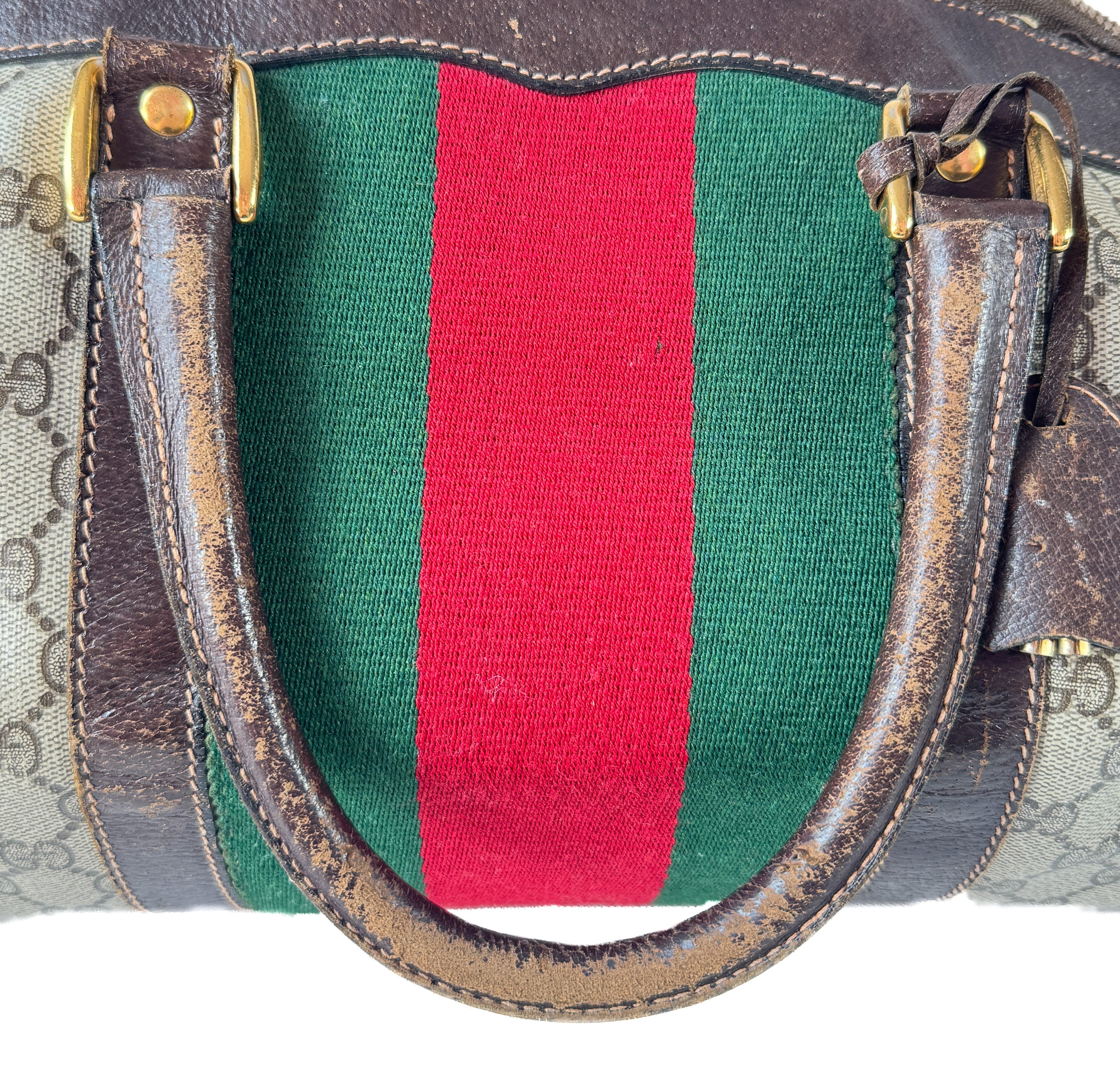 Gucci Supreme 1980s signature mini duffle bag