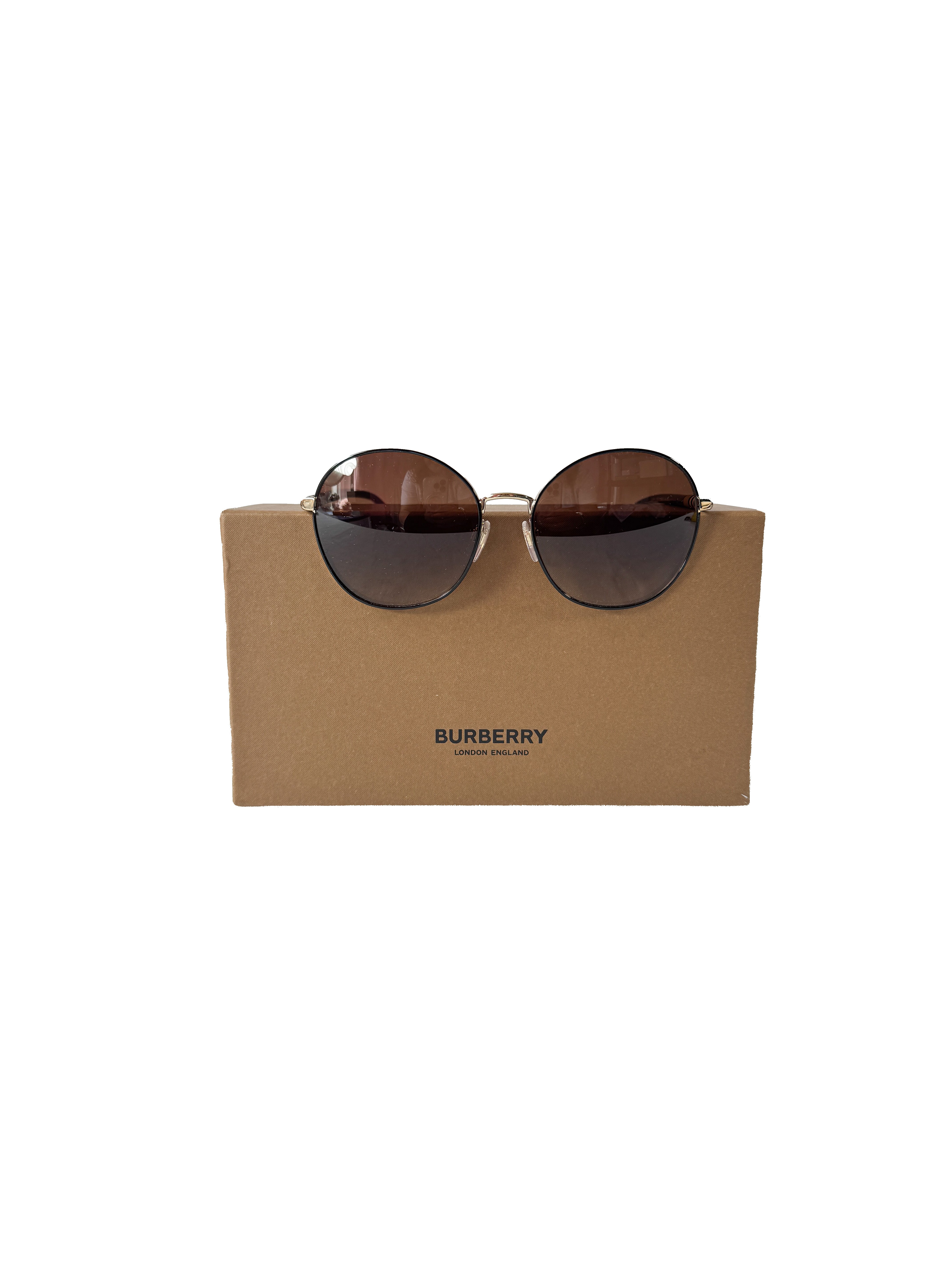 Burberry round check sunglasses B3094 *case/box*