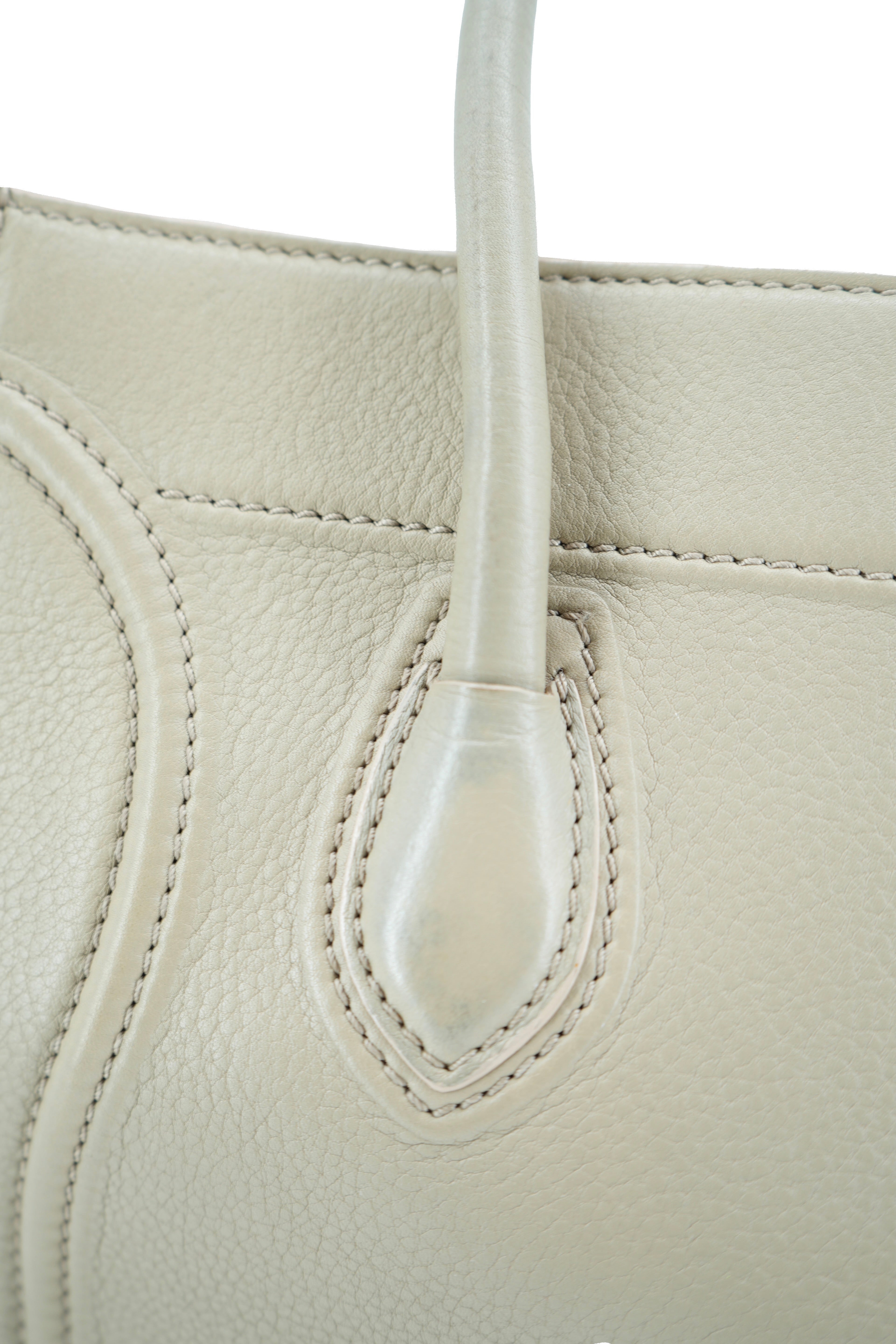 Celine beige leather Phantom bag S-GU-0122