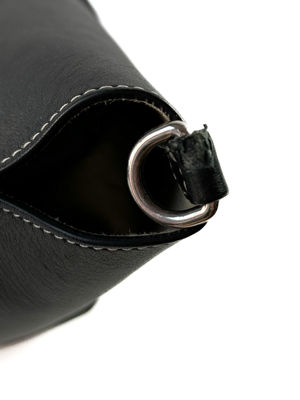 Burberry black small leather soft pocket tote **as is**