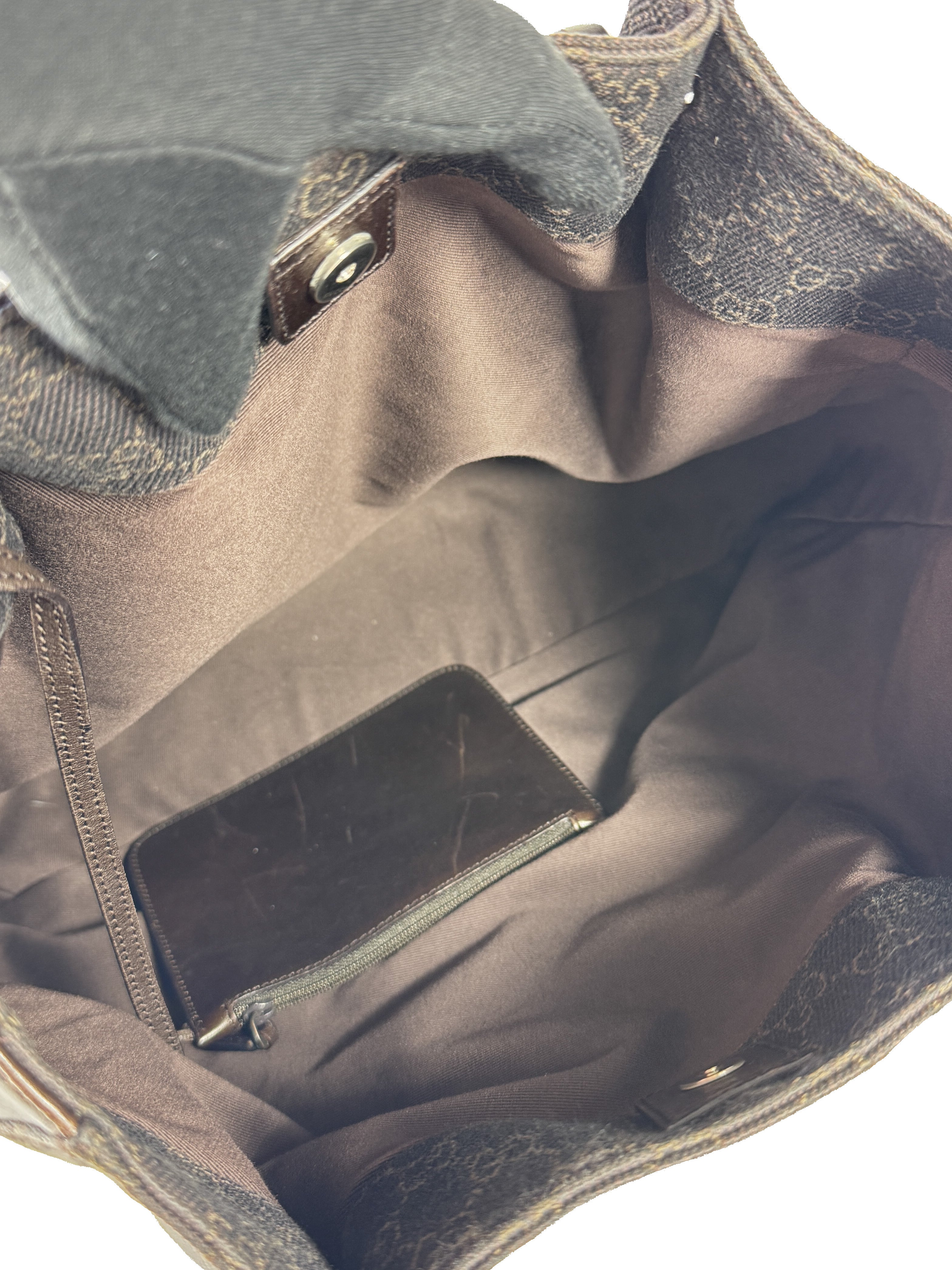 Gucci brown signature canvas tote 101920213048