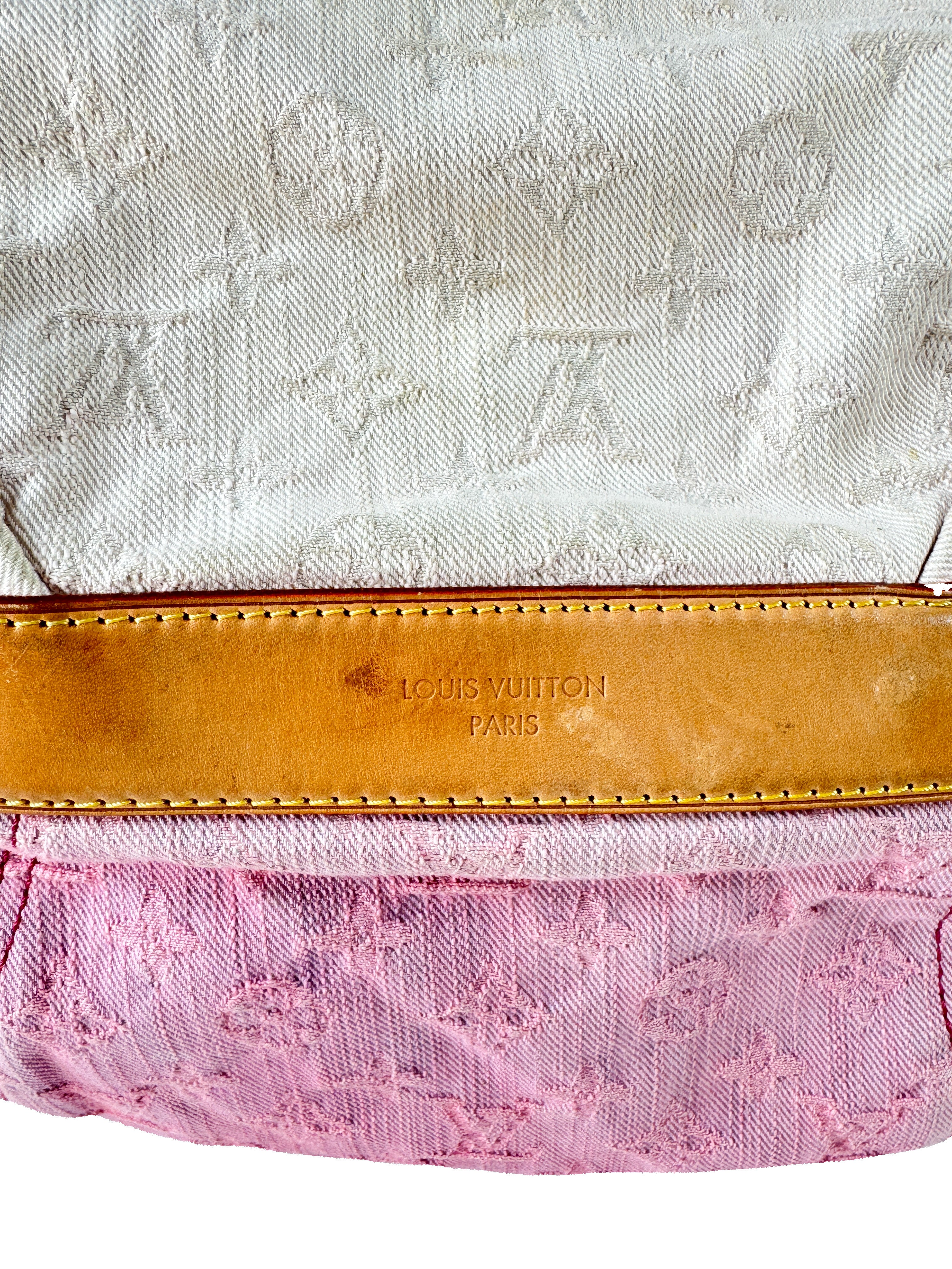 Louis Vuitton Sunshine pink denim monogram FL0130