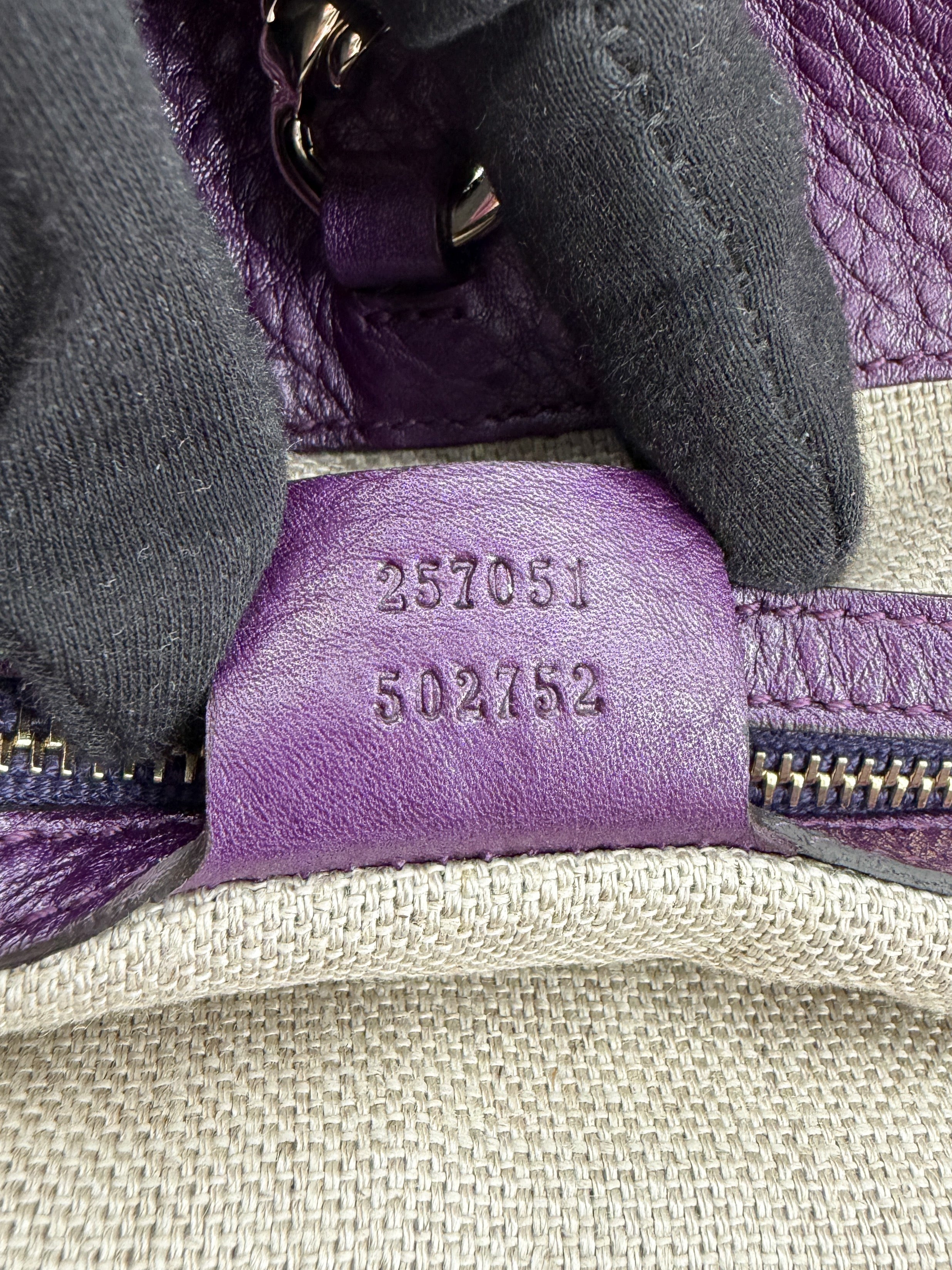 Gucci purple Greenwich shoulder bag 257051 502752