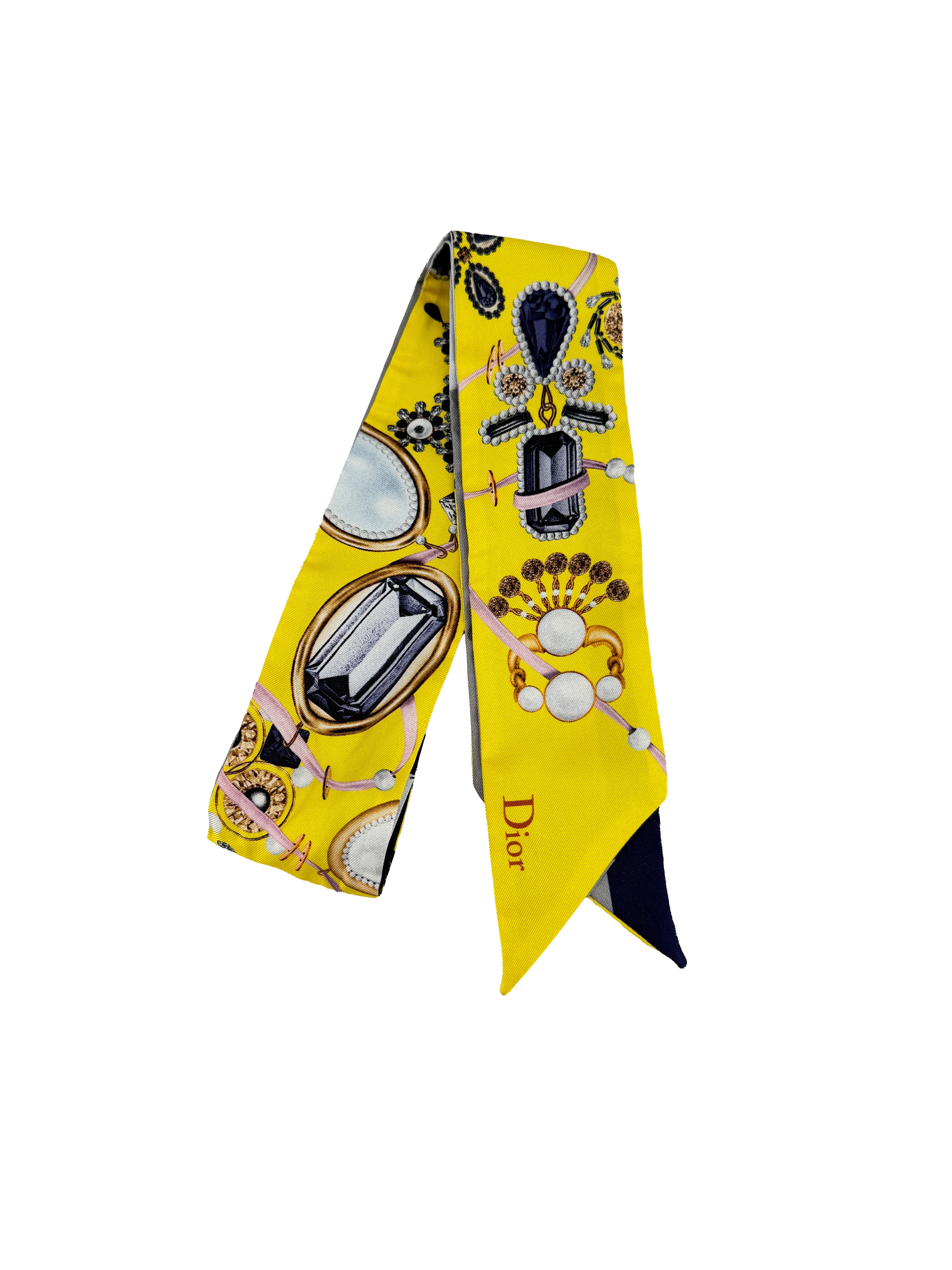 Christian Dior yellow jewel bandeau