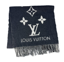 Louis Vuitton black/gray cashmere Reykjavik scarf