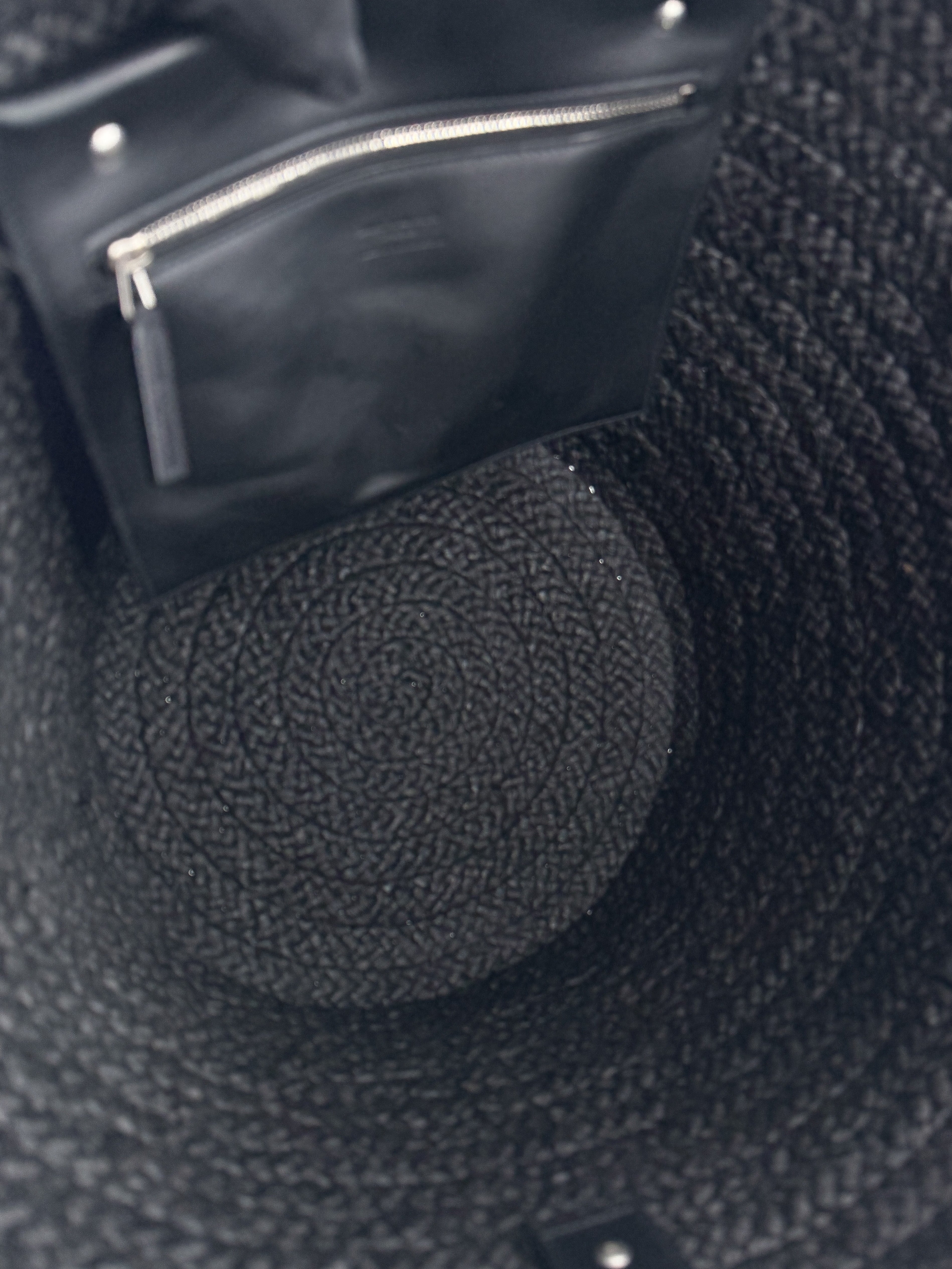 Saint Laurent black Raffia Panier tote YSL693242-0422 - My Girlfriend's Wardrobe LLC