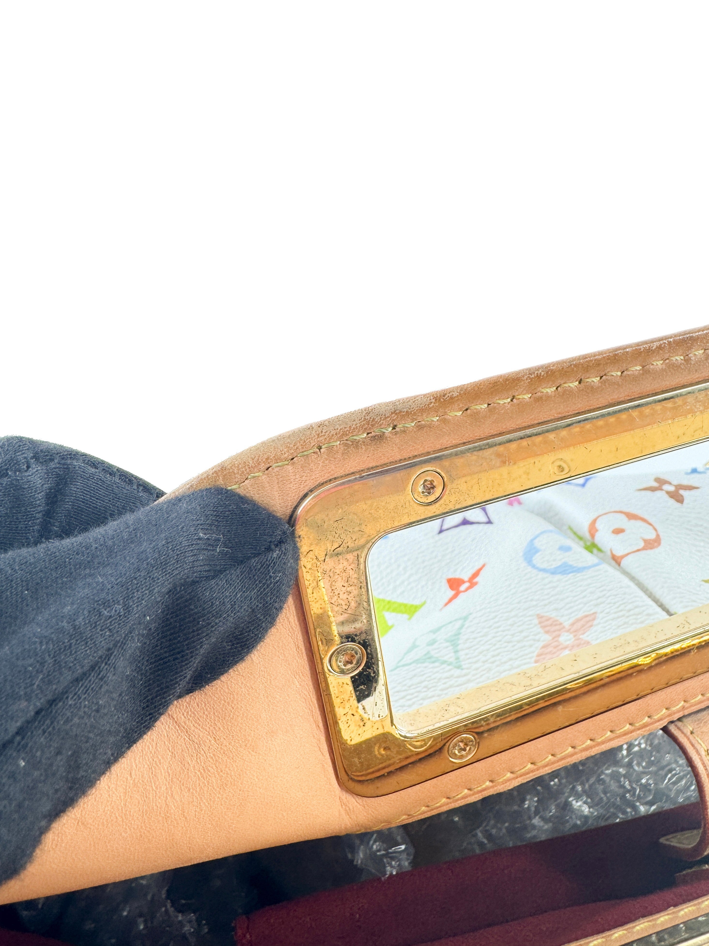 Louis Vuitton white multicolor Judy MM  TR1162