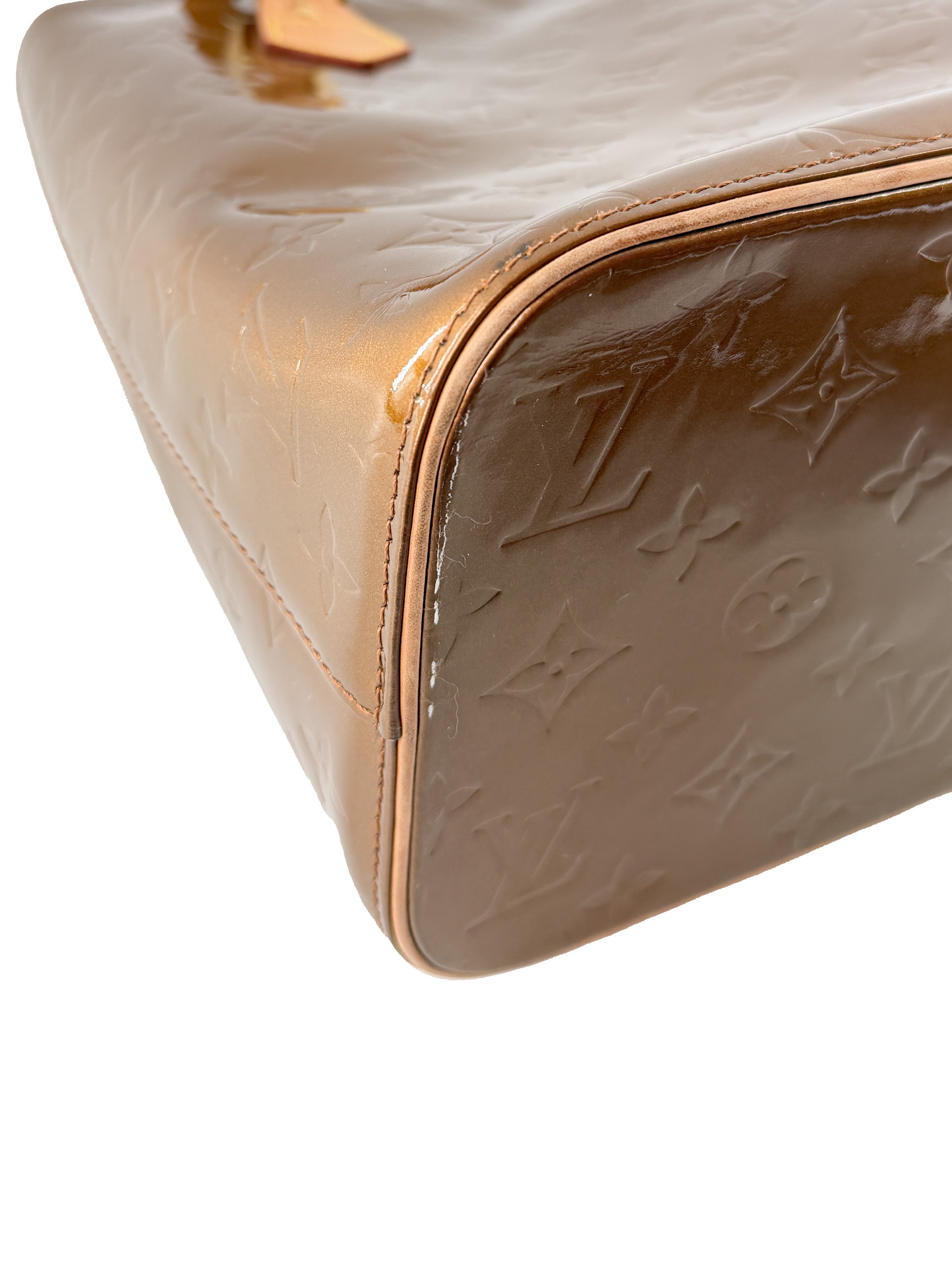 Louis Vuitton bronze vernis Houston tote LM0032
