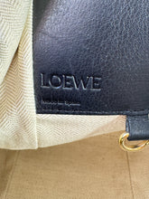 Loewe tri color navy, black, brown leather small Hammock bag  262023