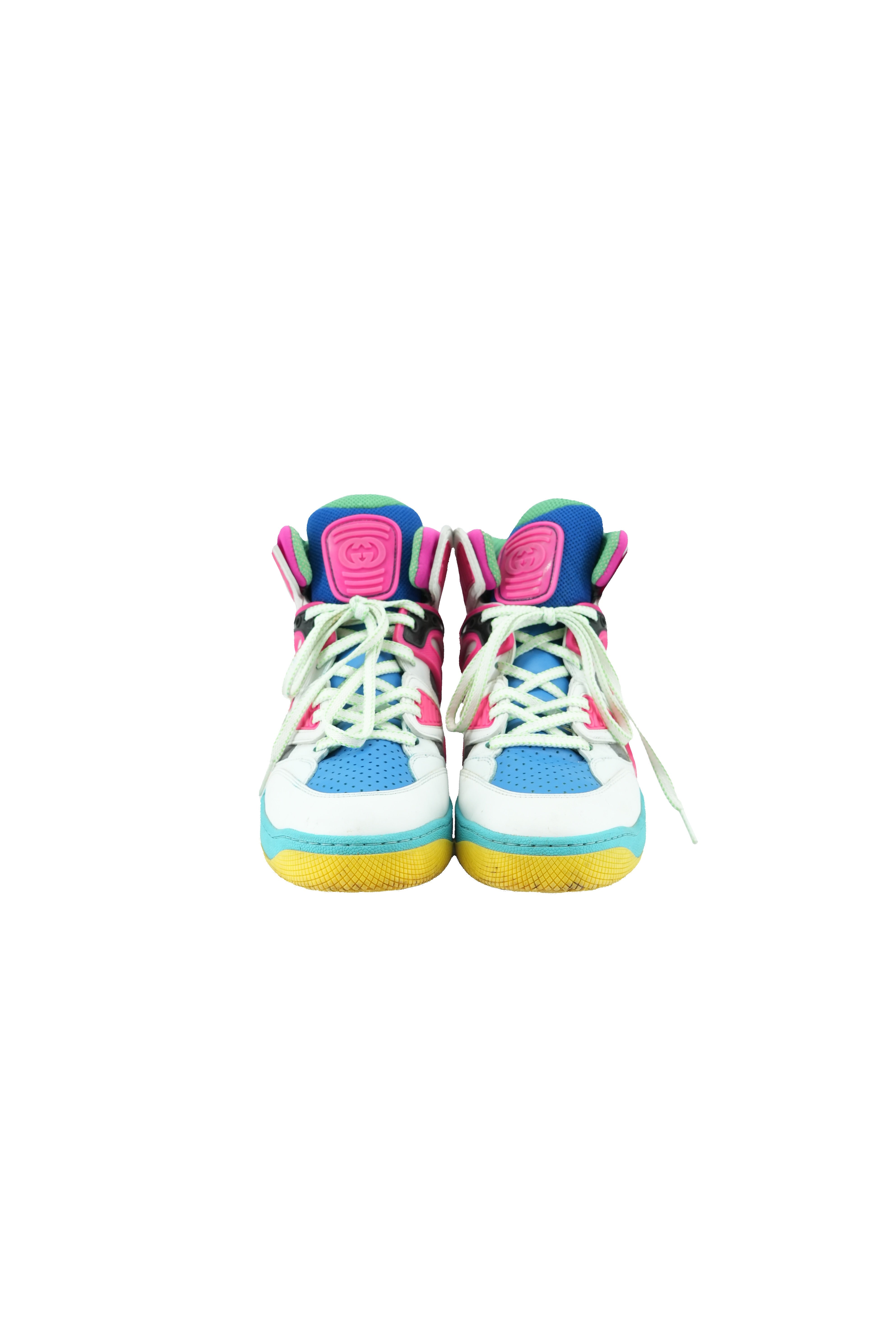 Gucci neon Basket High sneaker size 38 (8)