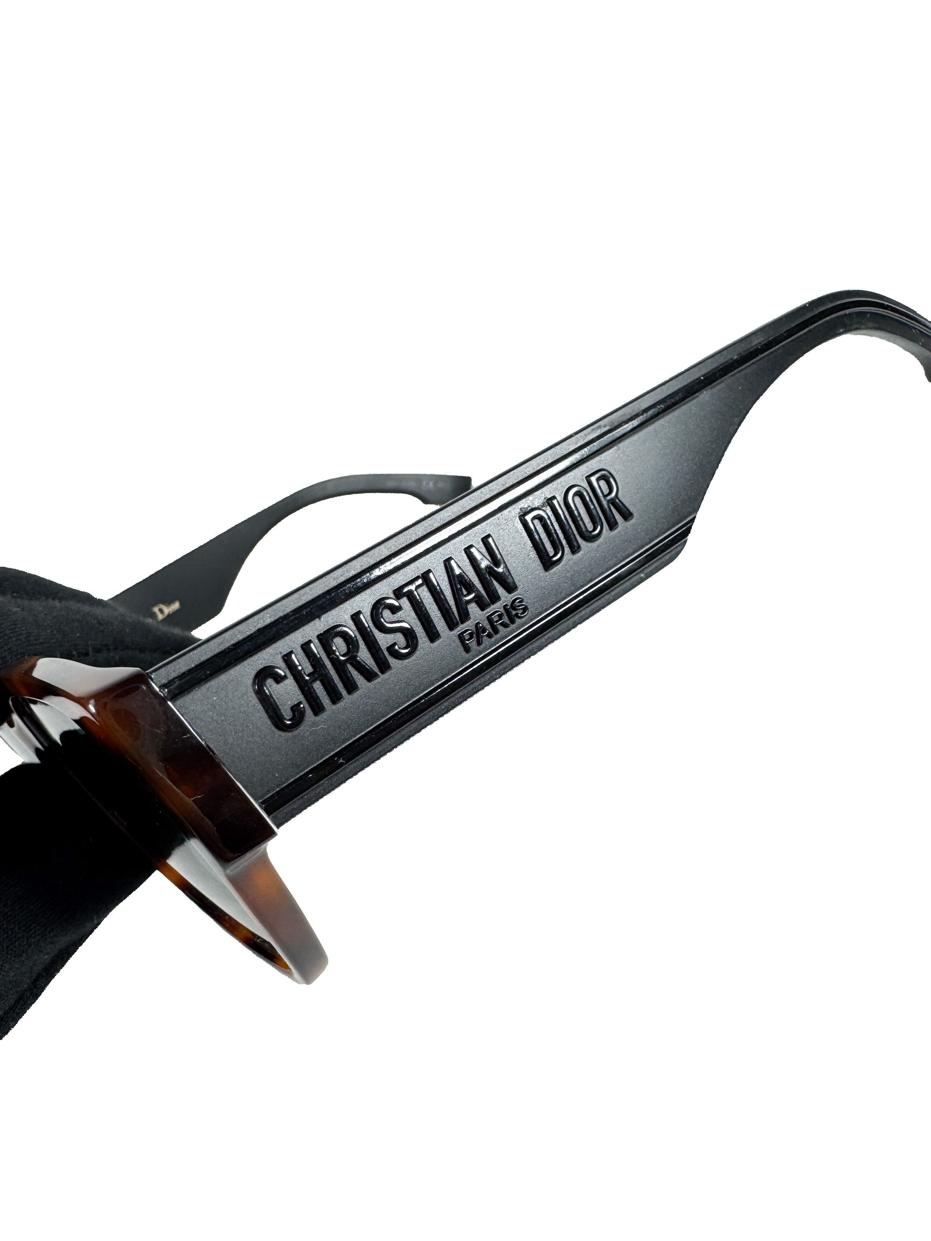 Christian Dior acetate tortoise/black sunglasses 08684