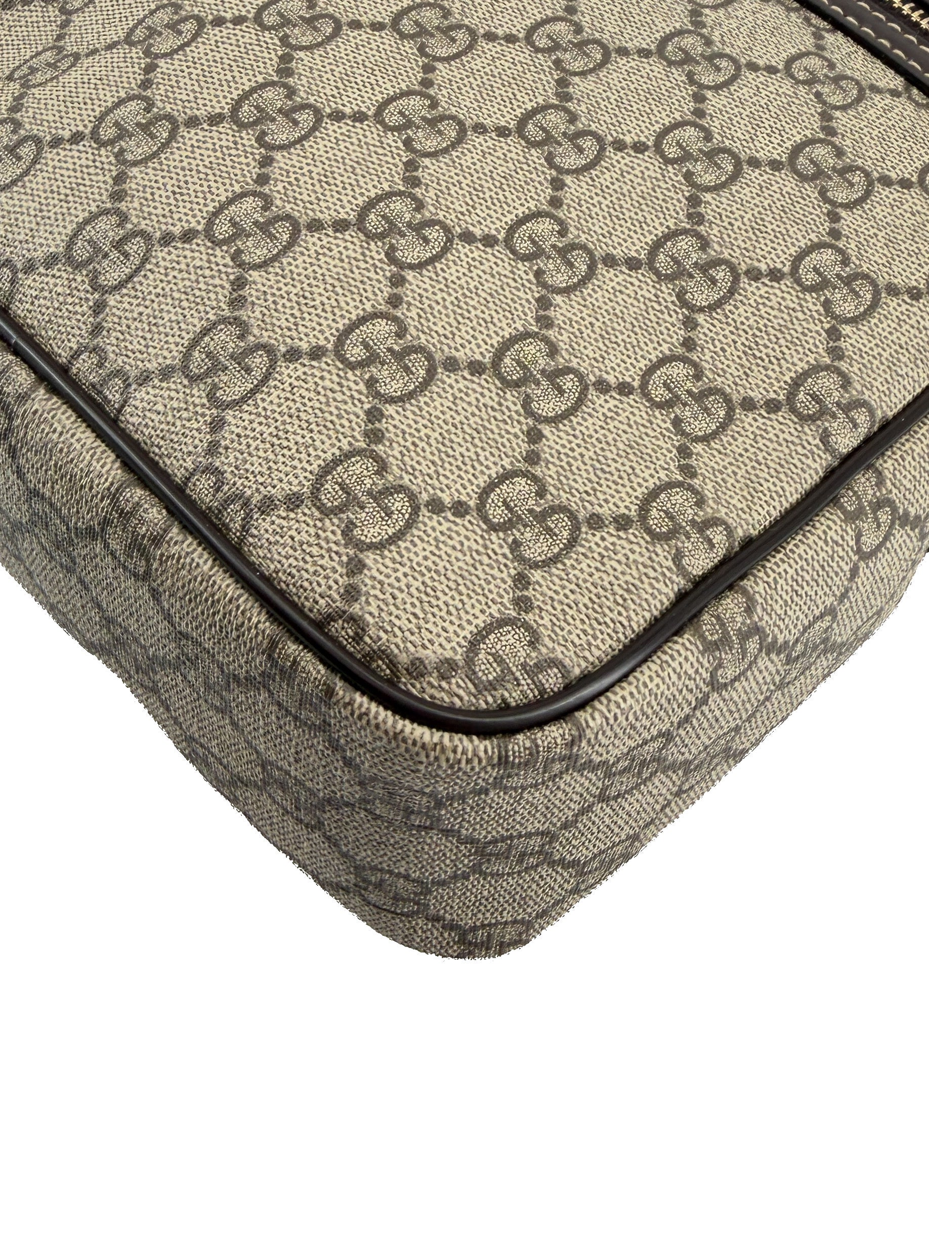 Gucci brown coated canvas crossbody 233268 525040