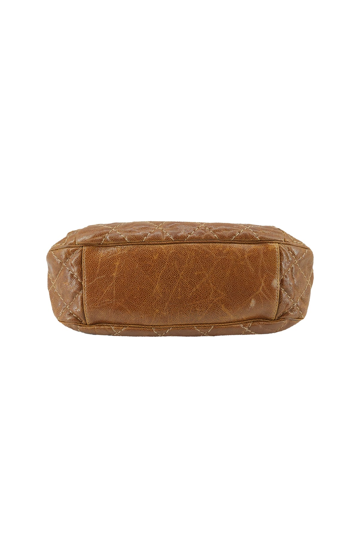 Chanel brown distressed Coco pleats 17752953
