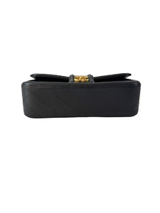 Chanel medium black lambskin Elegant CC flap 208382260