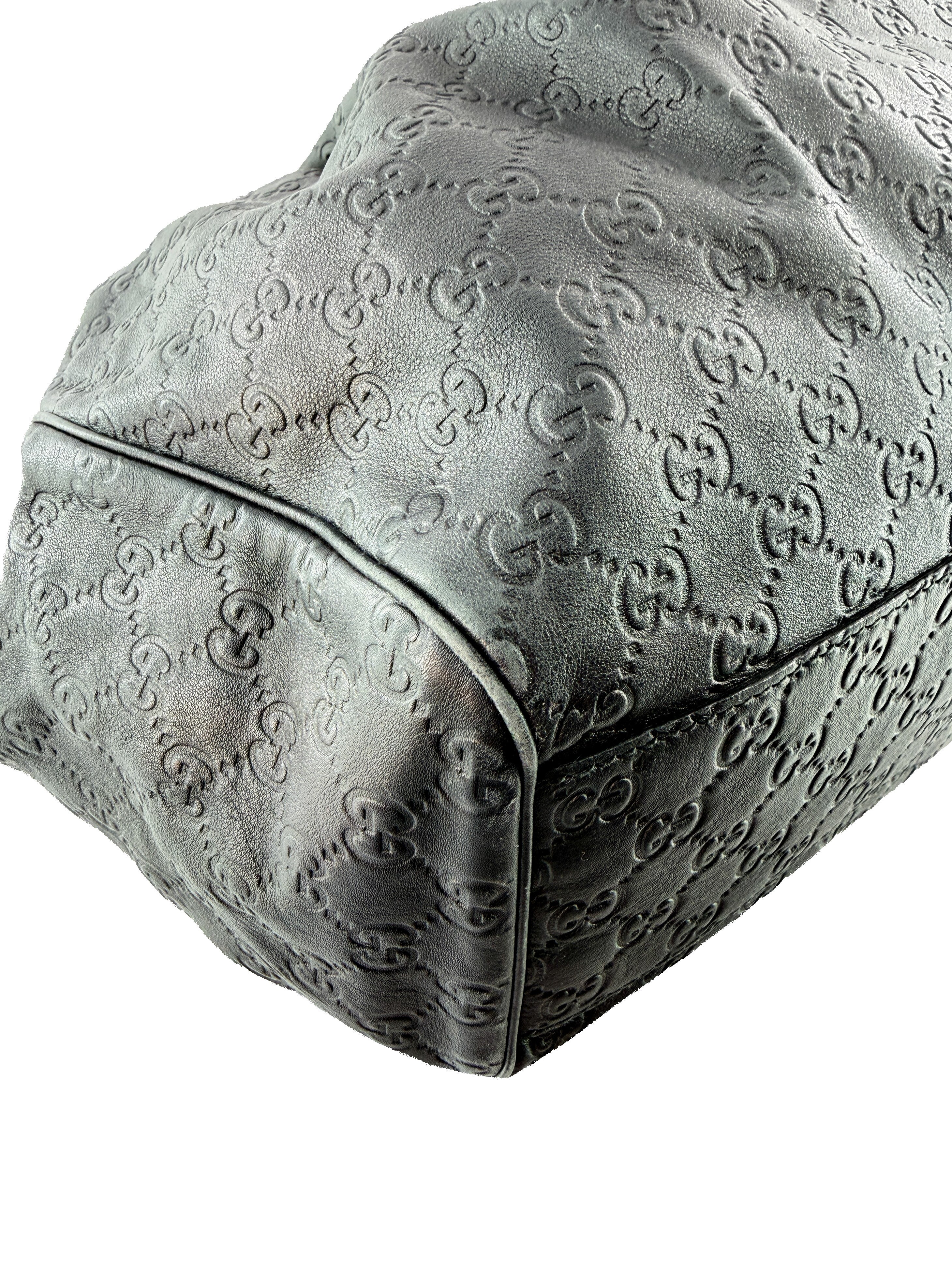 Gucci black leather Sukey 211943 002058