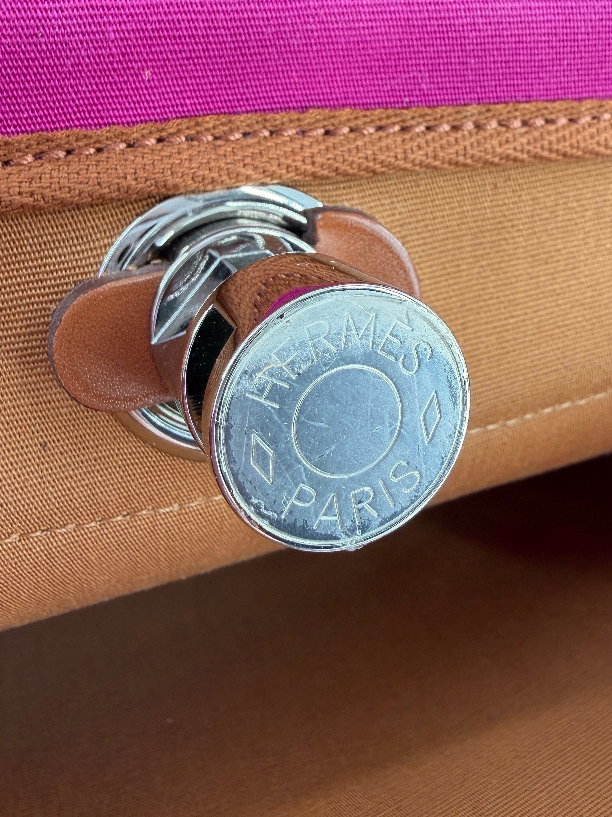 Hermès pink Herbag Zip Y MN 009 KD Magnolia