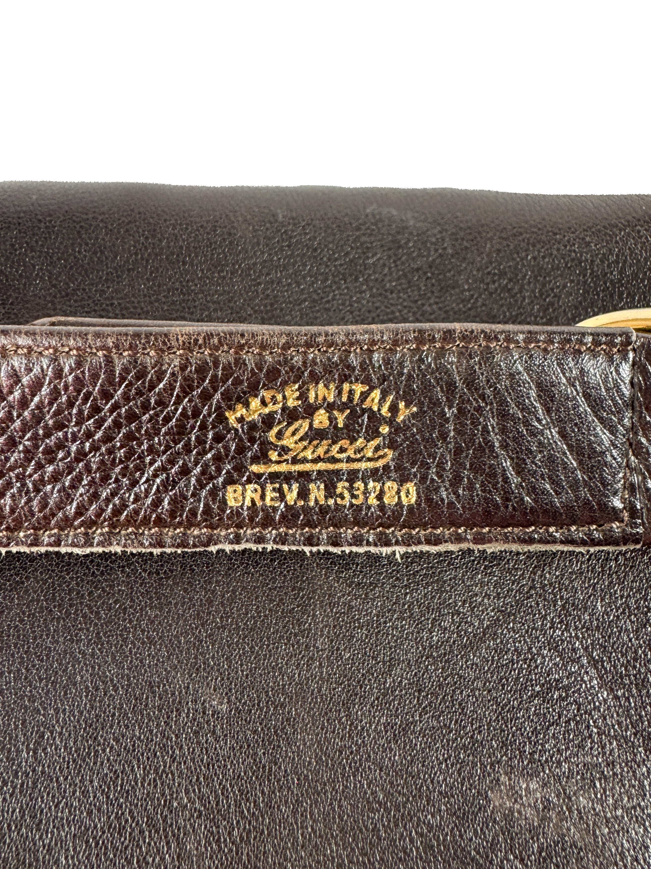 Gucci dark brown leather Blondie shoulder bag