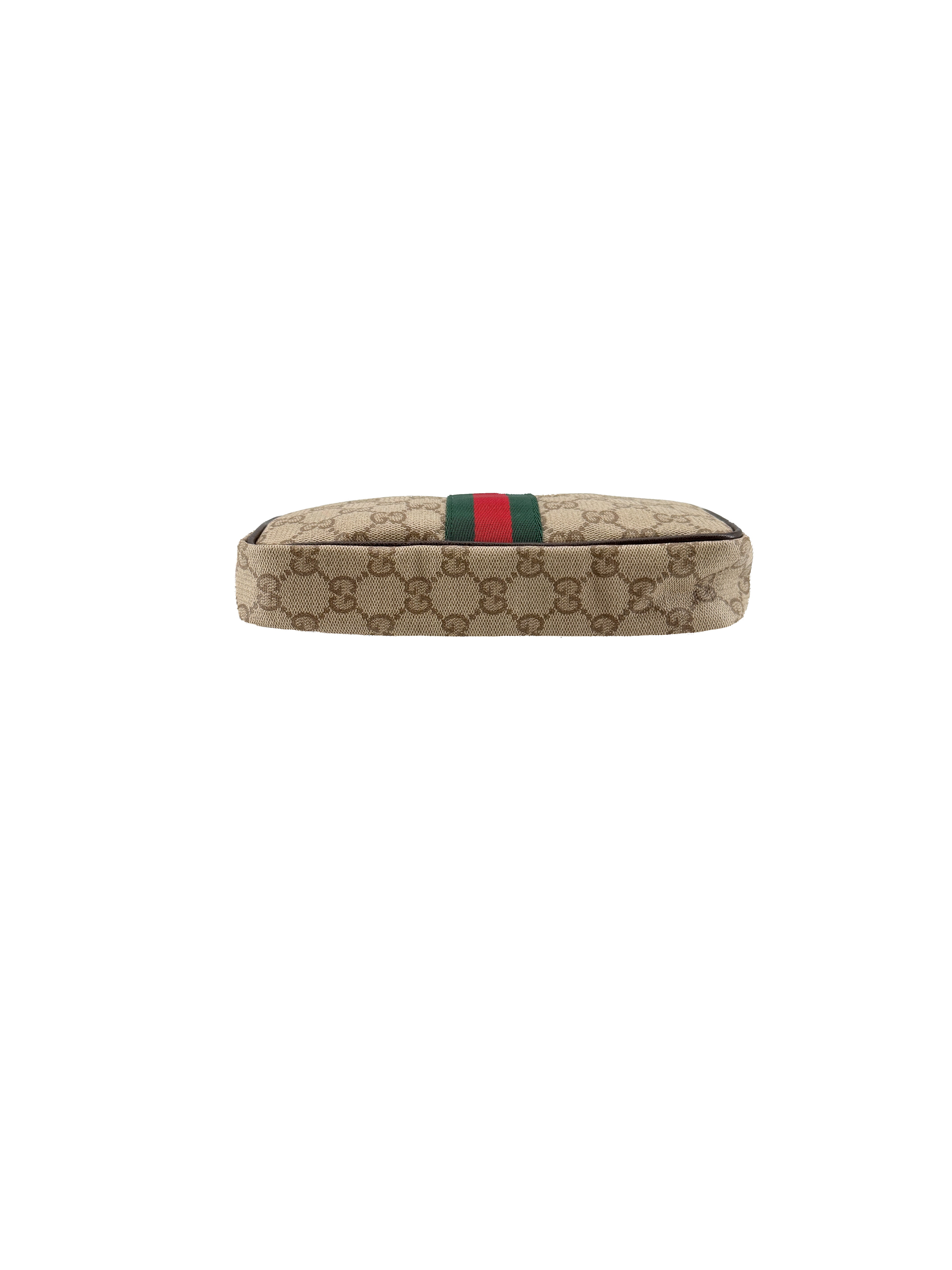 Gucci brown GG mini bag with Web 876391-0416