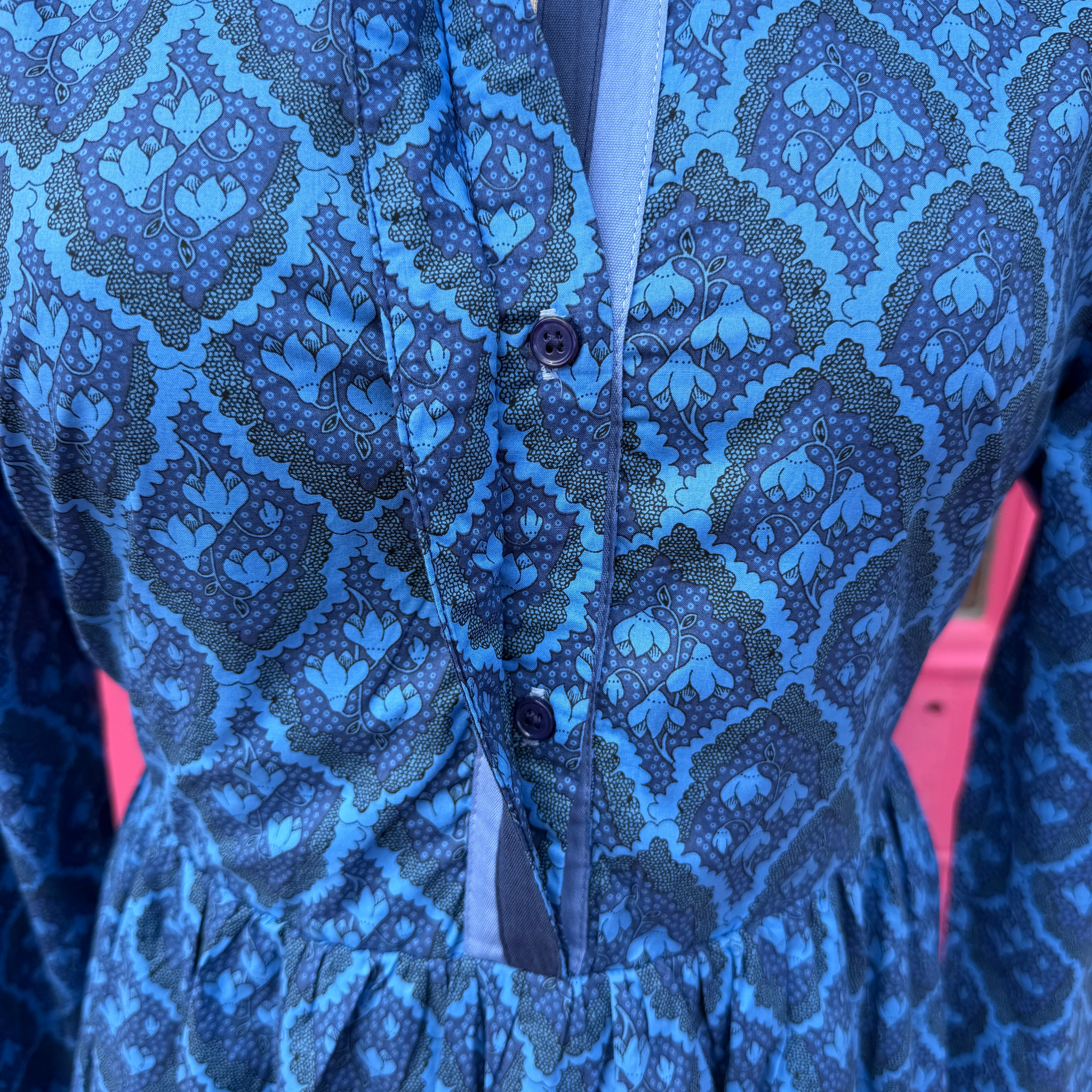 Hyacinth House blue floral dress size M
