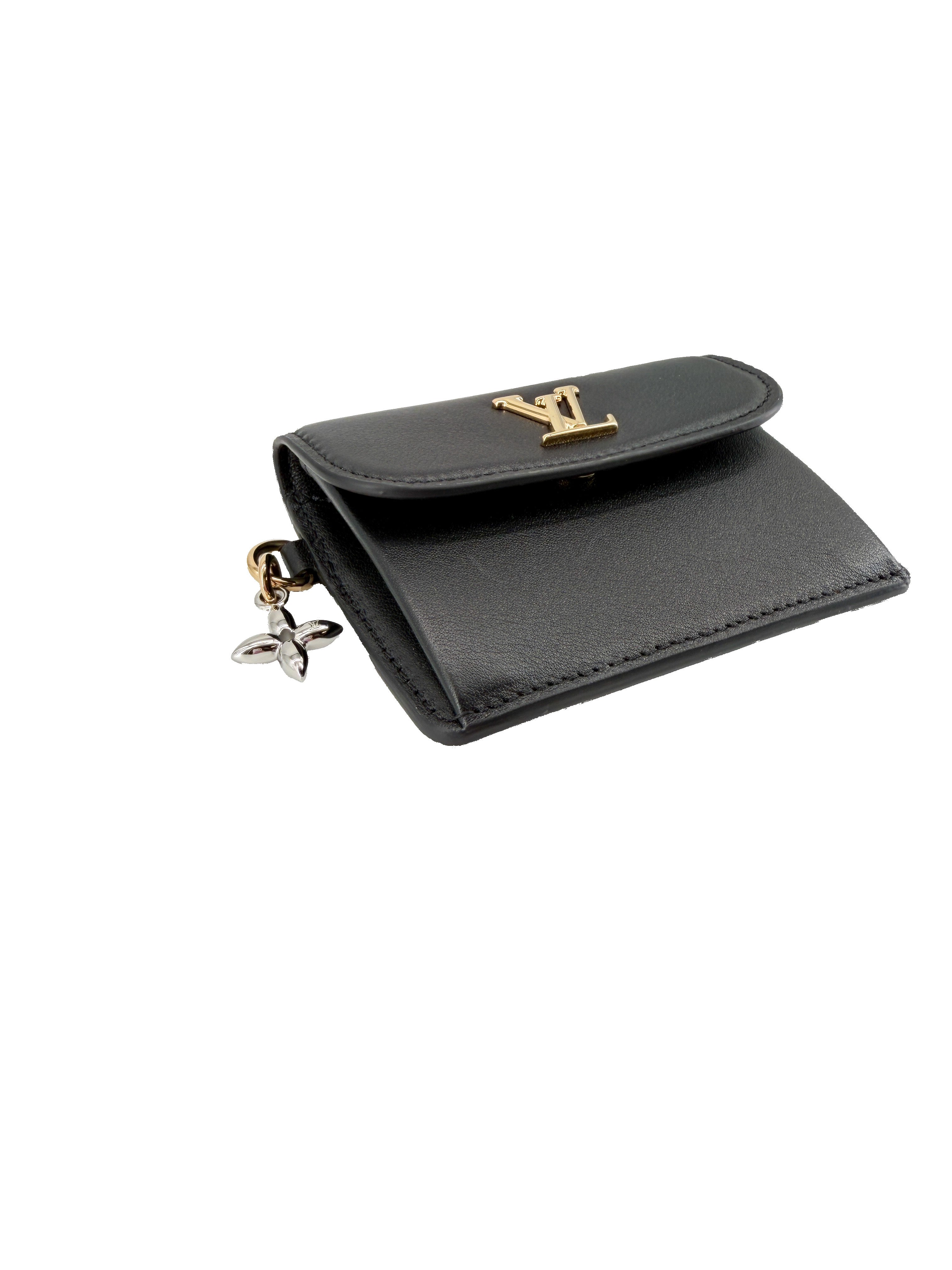 Louis Vuitton black tiny Recto verso card holder NFC