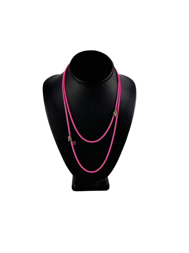 David Yurman DY hot pink Bel Aire color box chain necklace – My  Girlfriend's Wardrobe LLC